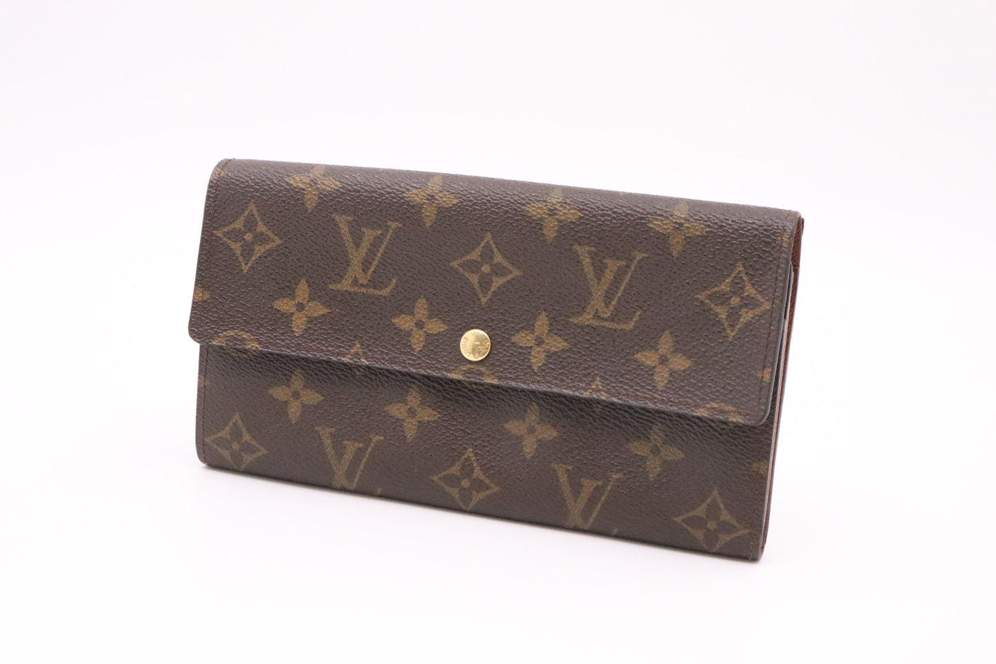 Louis Vuitton Sarah Monogram Canvas Wallet Case Monogram Canvas