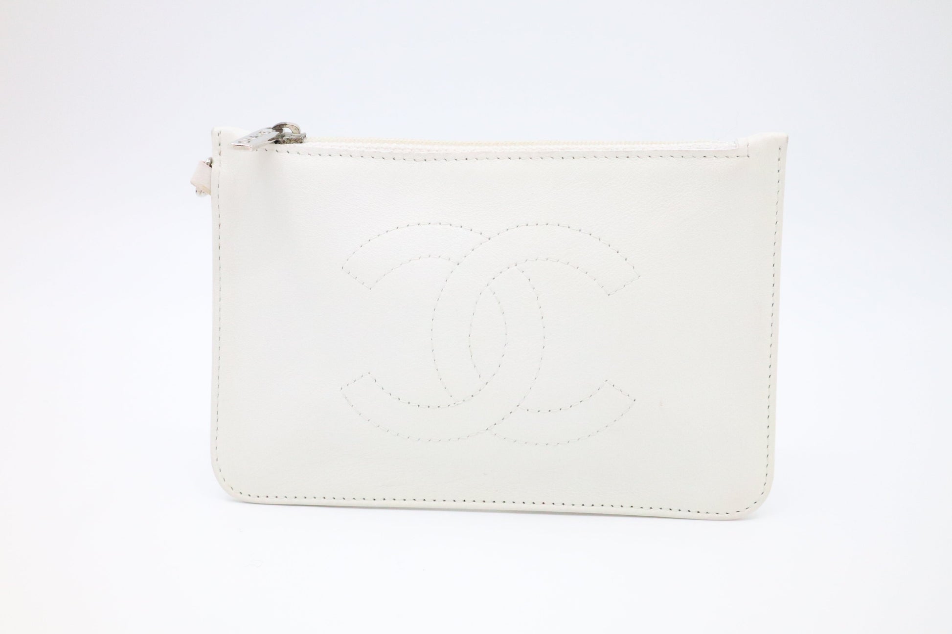 Chanel Timeless CC White Leather Handbag