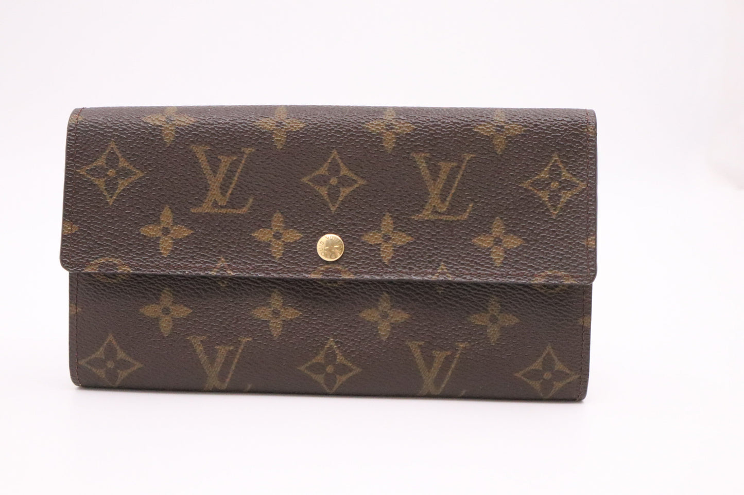 Louis Vuitton Sarah Monogram Canvas Wallet Case Monogram Canvas