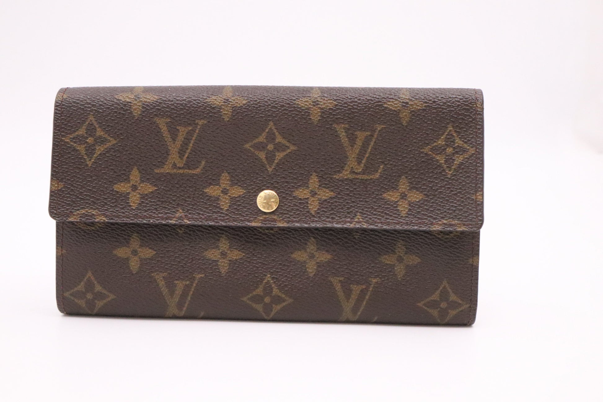 Louis Vuitton Sarah Monogram Canvas Wallet Case Monogram Canvas