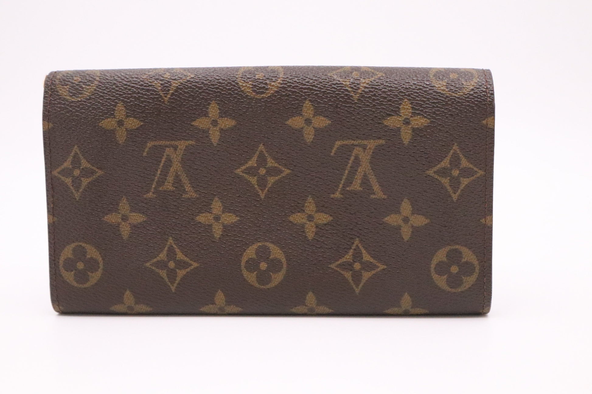 Louis Vuitton Sarah Monogram Canvas Wallet Case Monogram Canvas