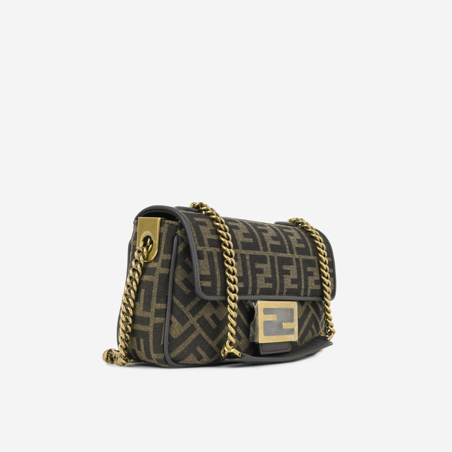Fendi Baguette Midi Shoulder Bag Chain