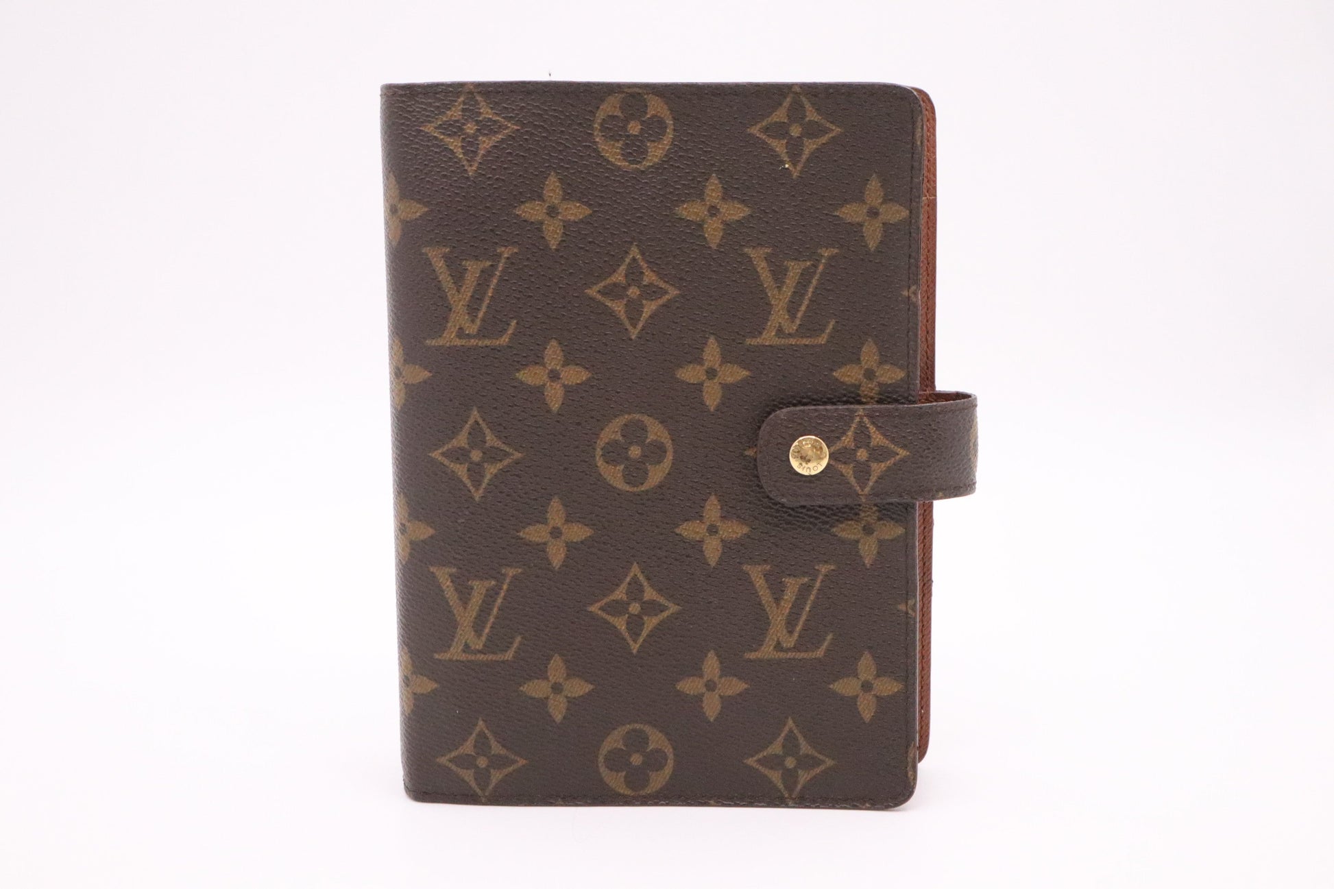 Louis Vuitton Agenda MM Monogram Canvas Handbag
