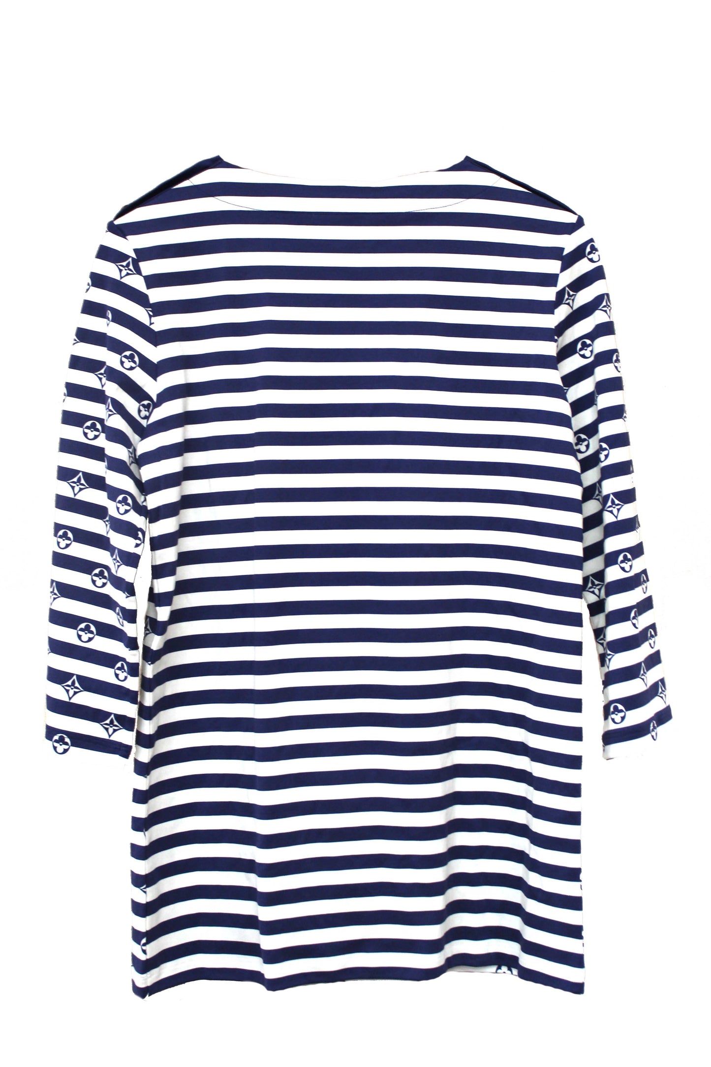 NEW  Louis Vuitton Blue and White Striped Long Sleeve T-shirt size L