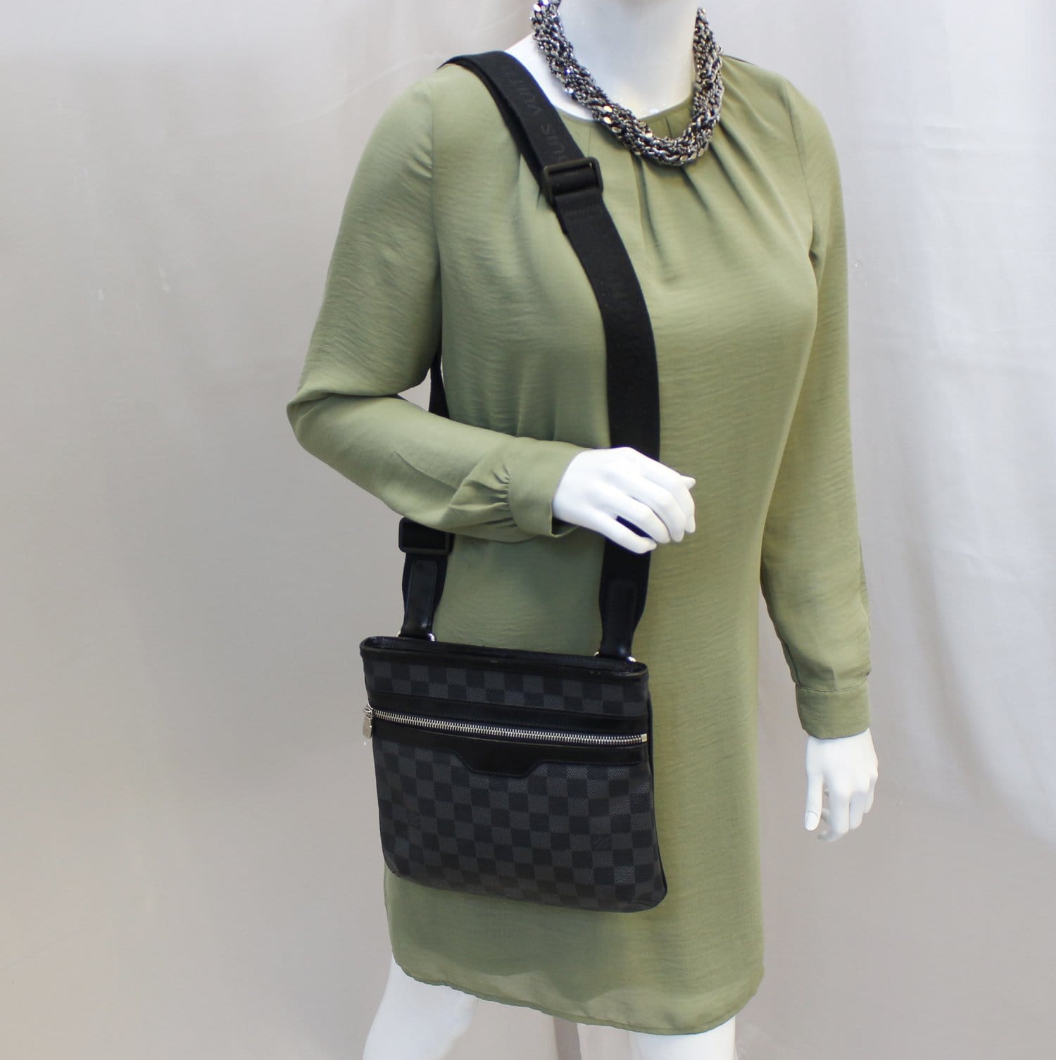 Louis Damier Graphite Pochette Bosphore Crossbody Bag