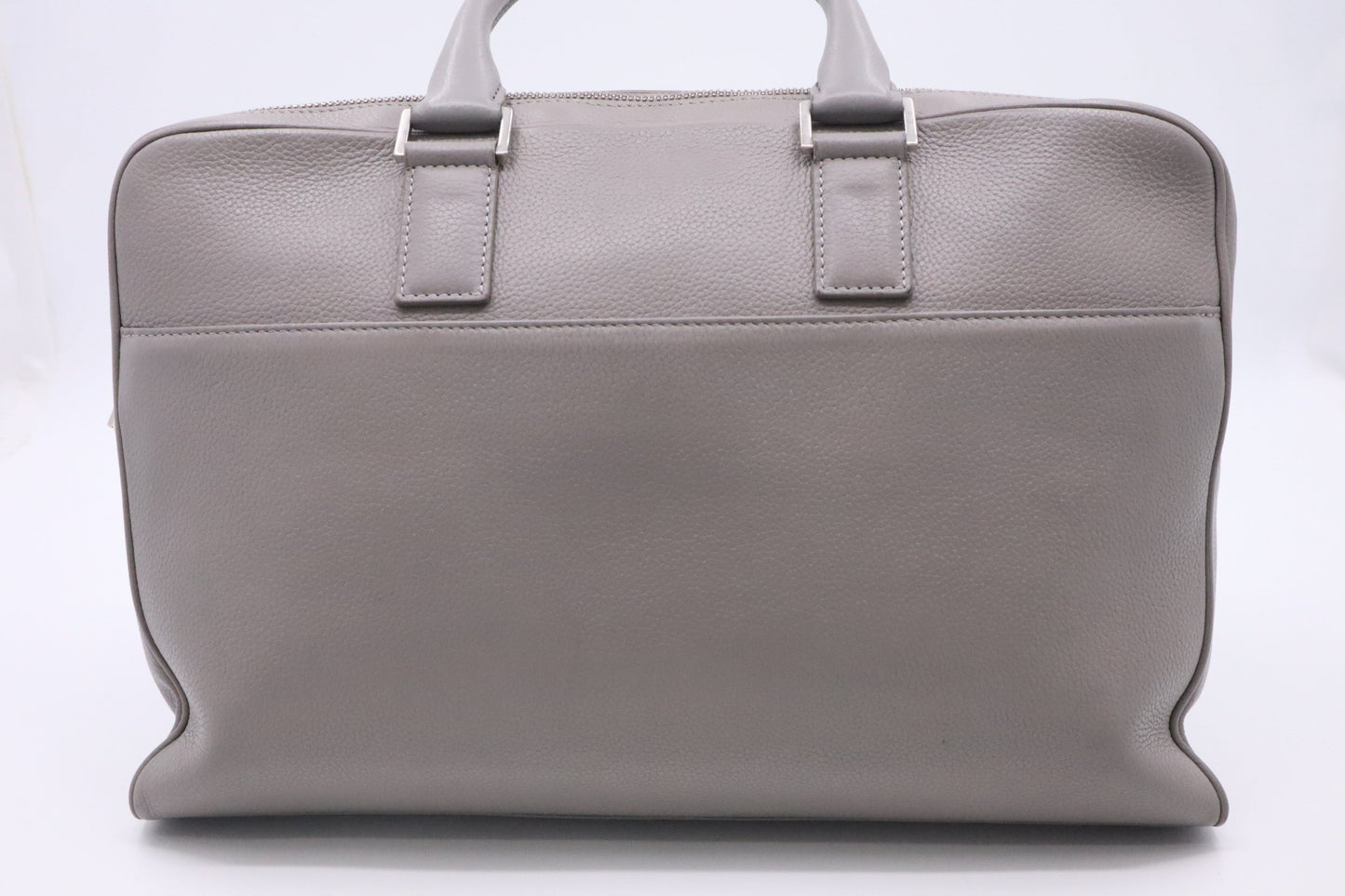 Dior Atelier Business Bag In Grey Leather Travel Bag