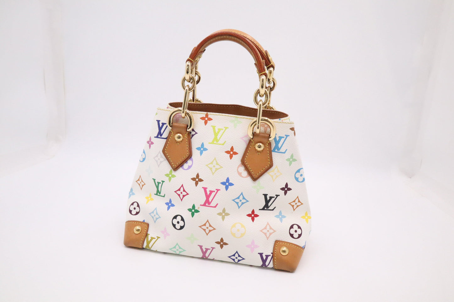 Louis Vuitton Audra Monogram Canvas White Multicolor Handbag