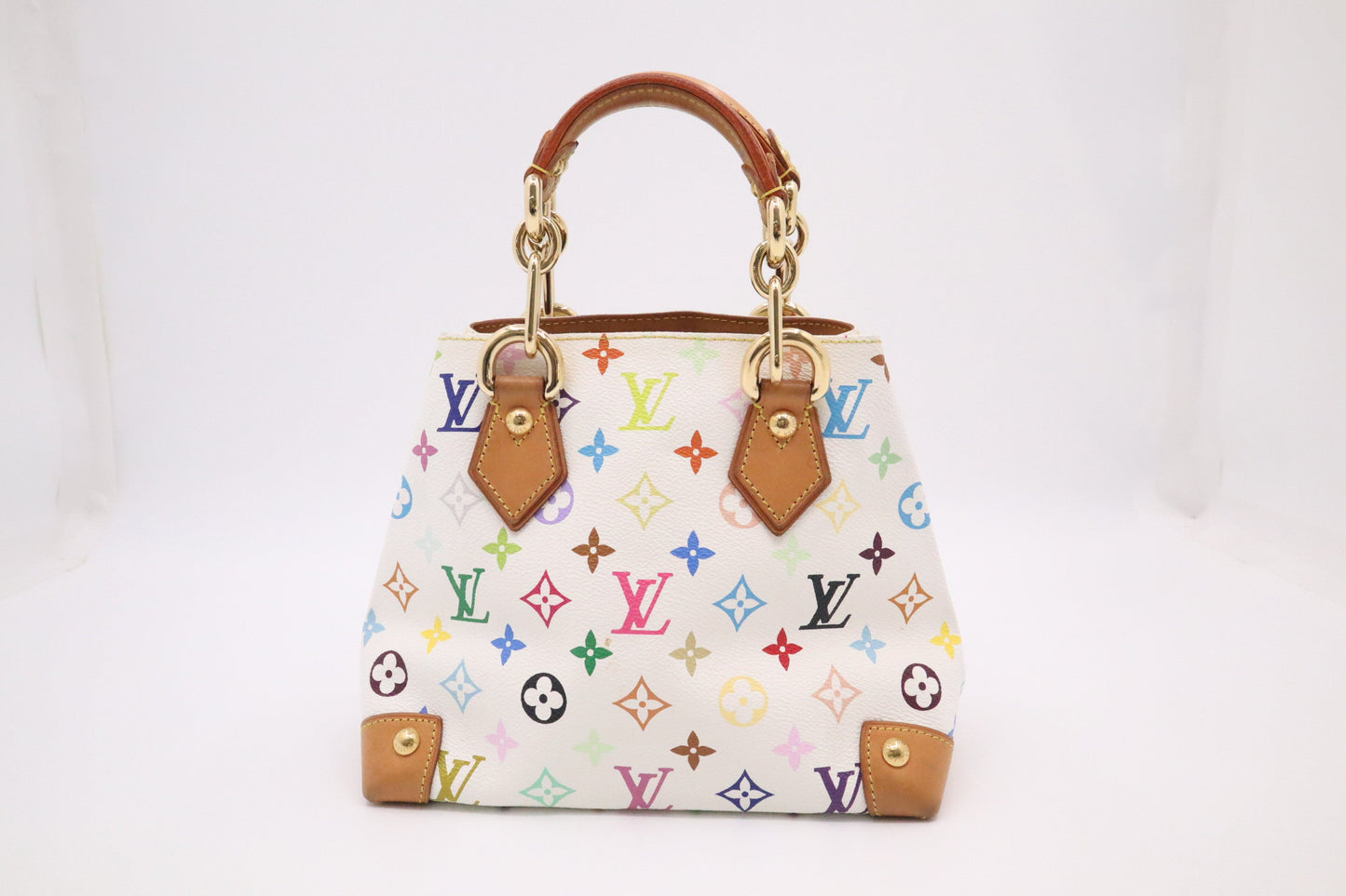 Louis Vuitton Audra Monogram Canvas White Multicolor Handbag