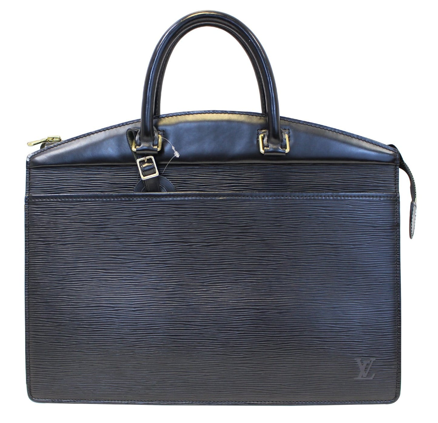 Louis Epi Riviera Satchel Bag Leather Black Travel Bag