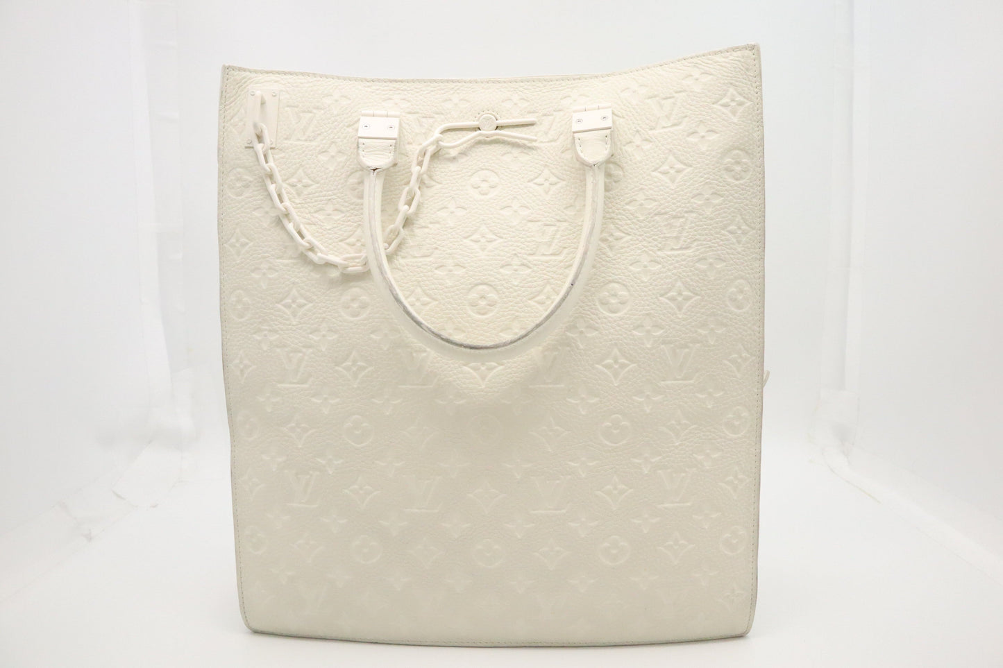Louis Vuitton Sac Plat Off White Leather Empreinte Handbag