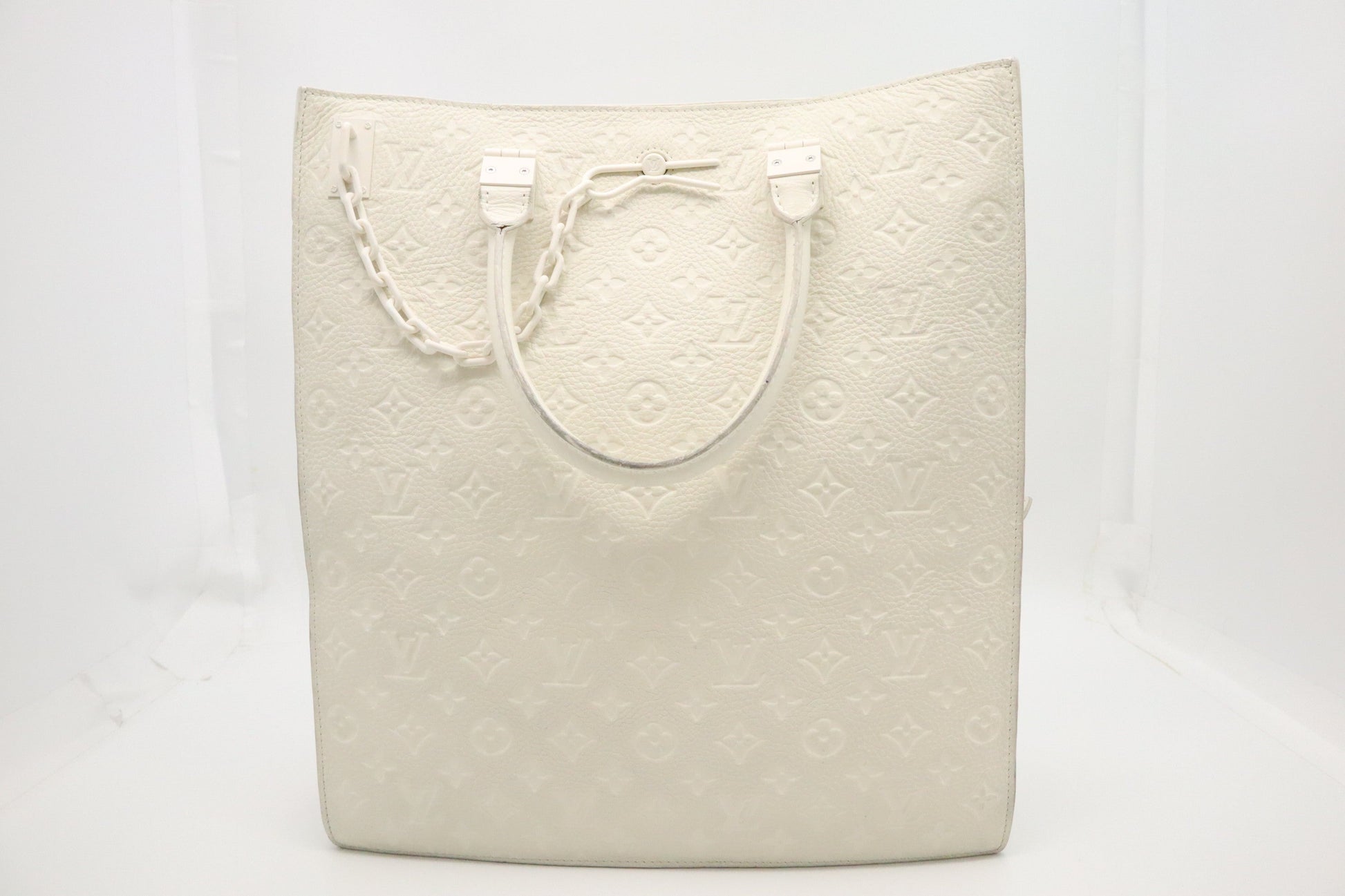Louis Vuitton Sac Plat Off White Leather Empreinte Handbag