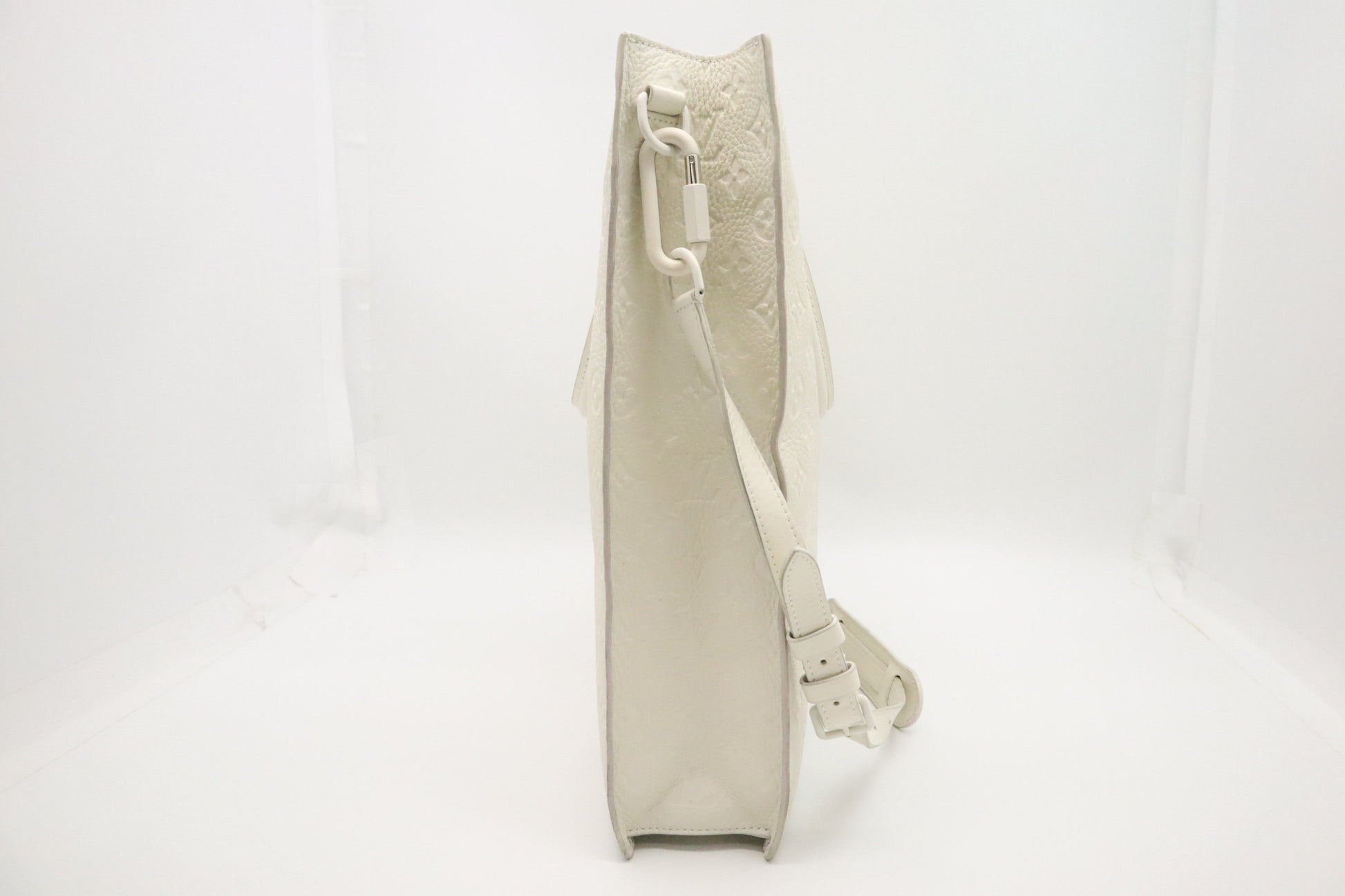 Louis Vuitton Sac Plat Off White Leather Empreinte Handbag
