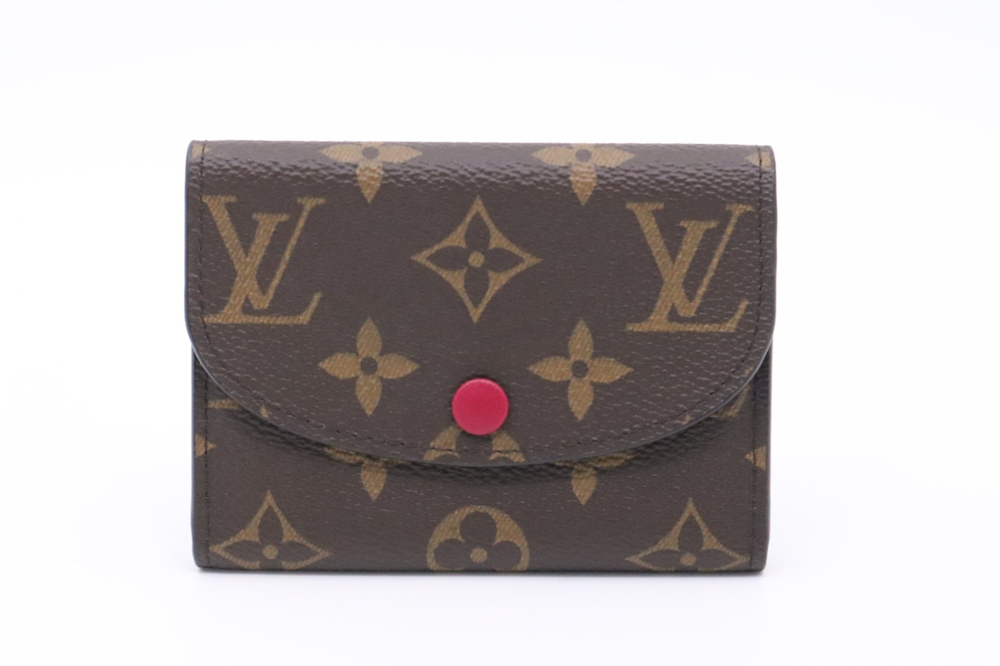 Louis Vuitton Rosalie Coin Purse Fuchsia Monogram Canvas Wallet Case
