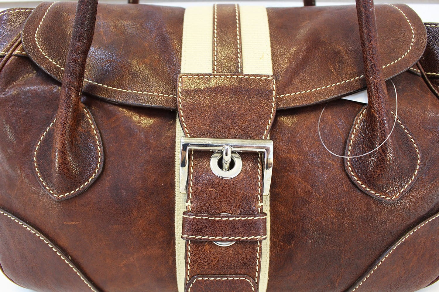 Prada Burgundy Shoulder Handbag Flap Shoulder Bag