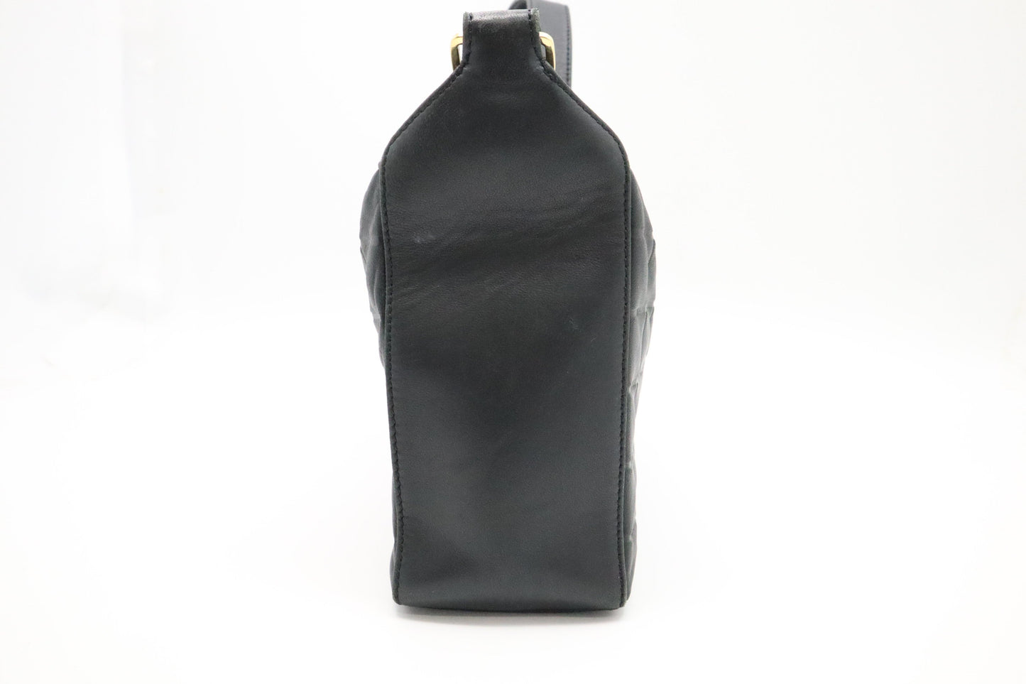 Chanel Chocobar Black Leather Shoulder Bag
