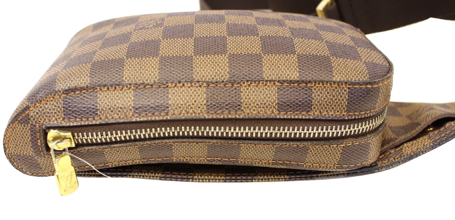 Louis Damier Ebene Geronimos Hip Bag Brown Crossbody Bag