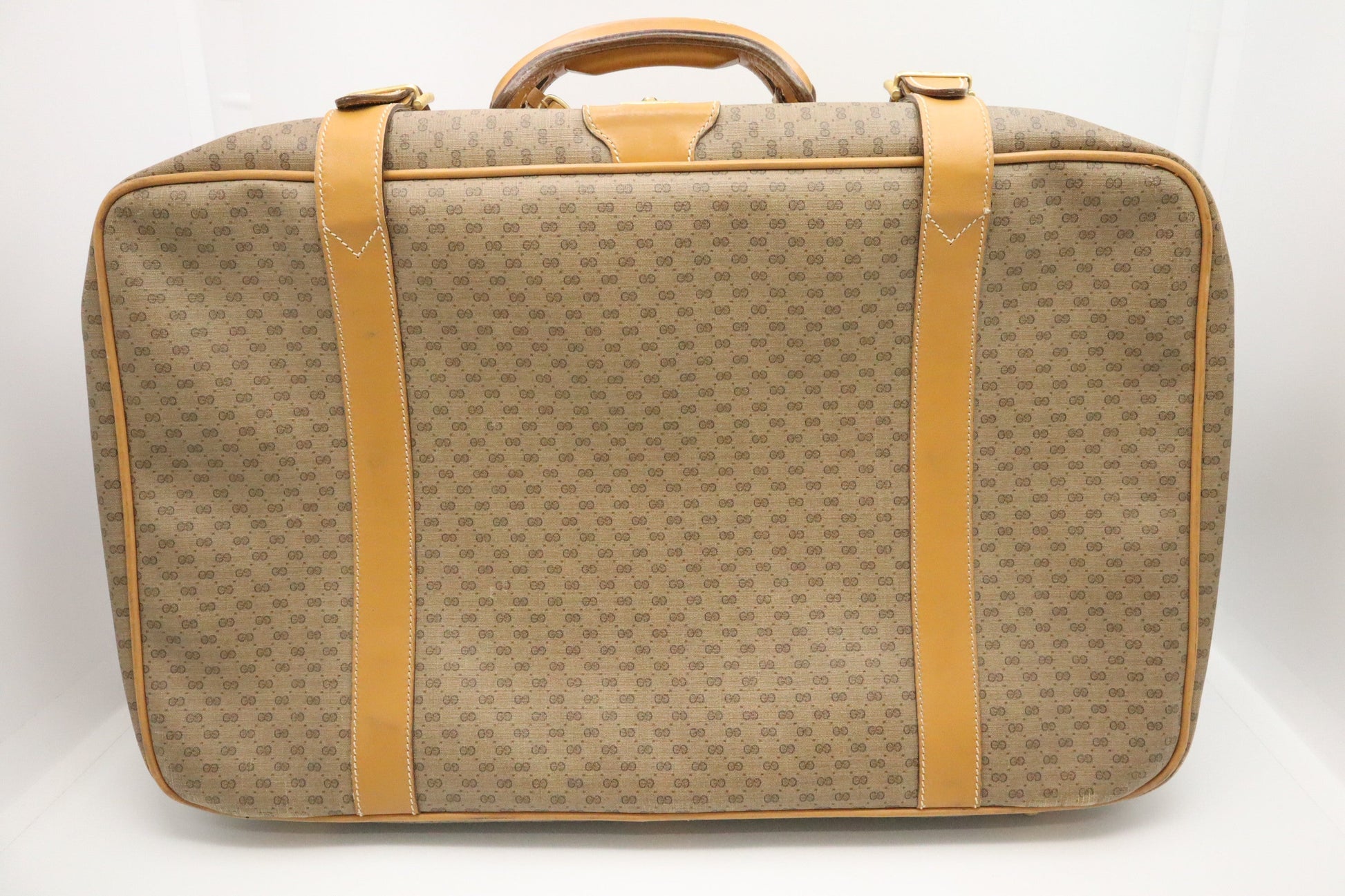 Gucci Suitcase Micro GG Canvas Handbag