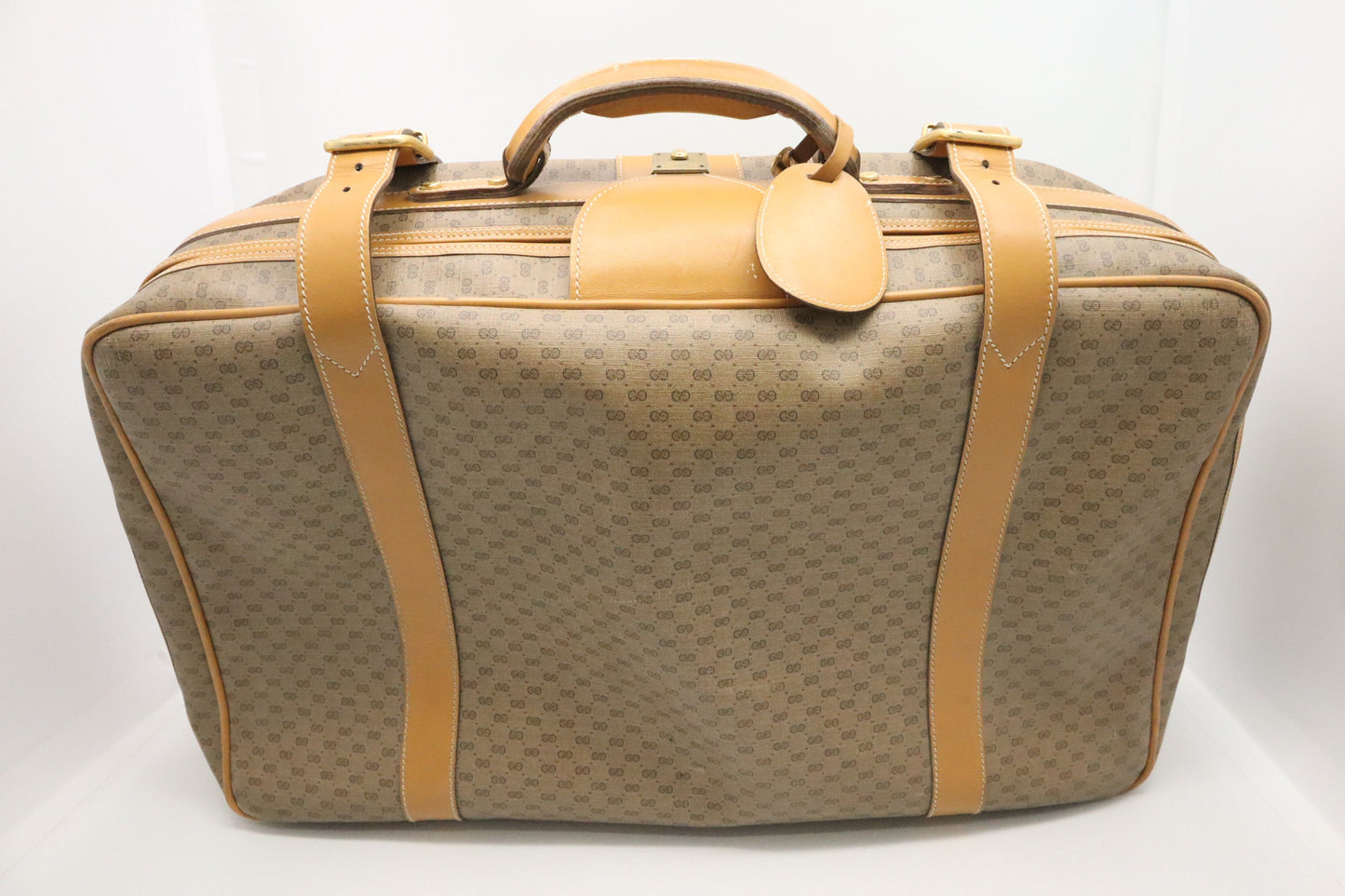 Gucci Suitcase Micro GG Canvas Handbag