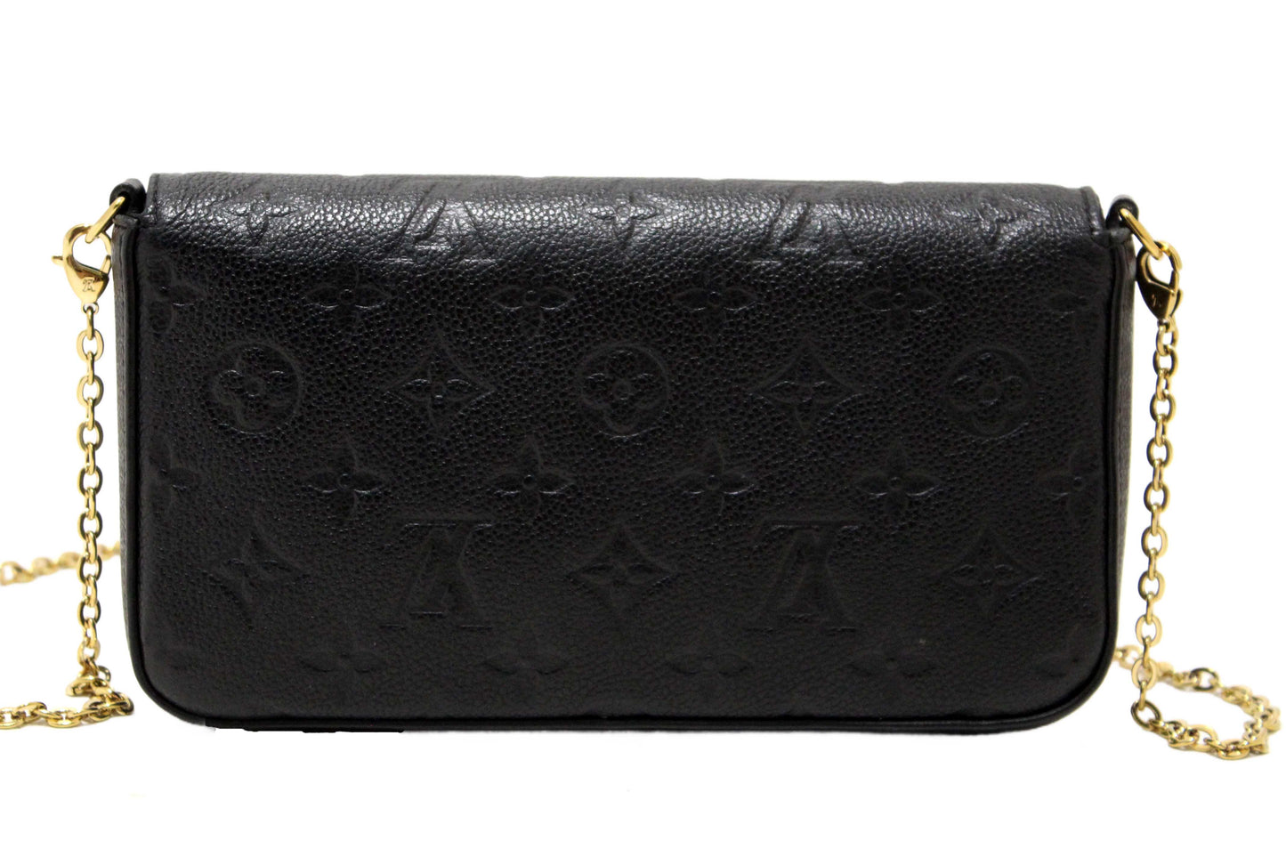 Louis Vuitton Black Monogram Empreinte Felicie Pochette Bag