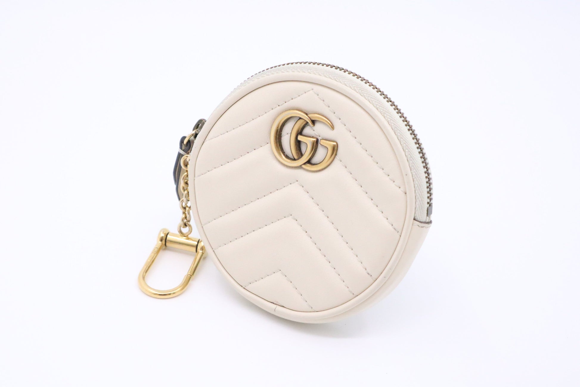 Gucci Marmont Coin Leather White Accessory