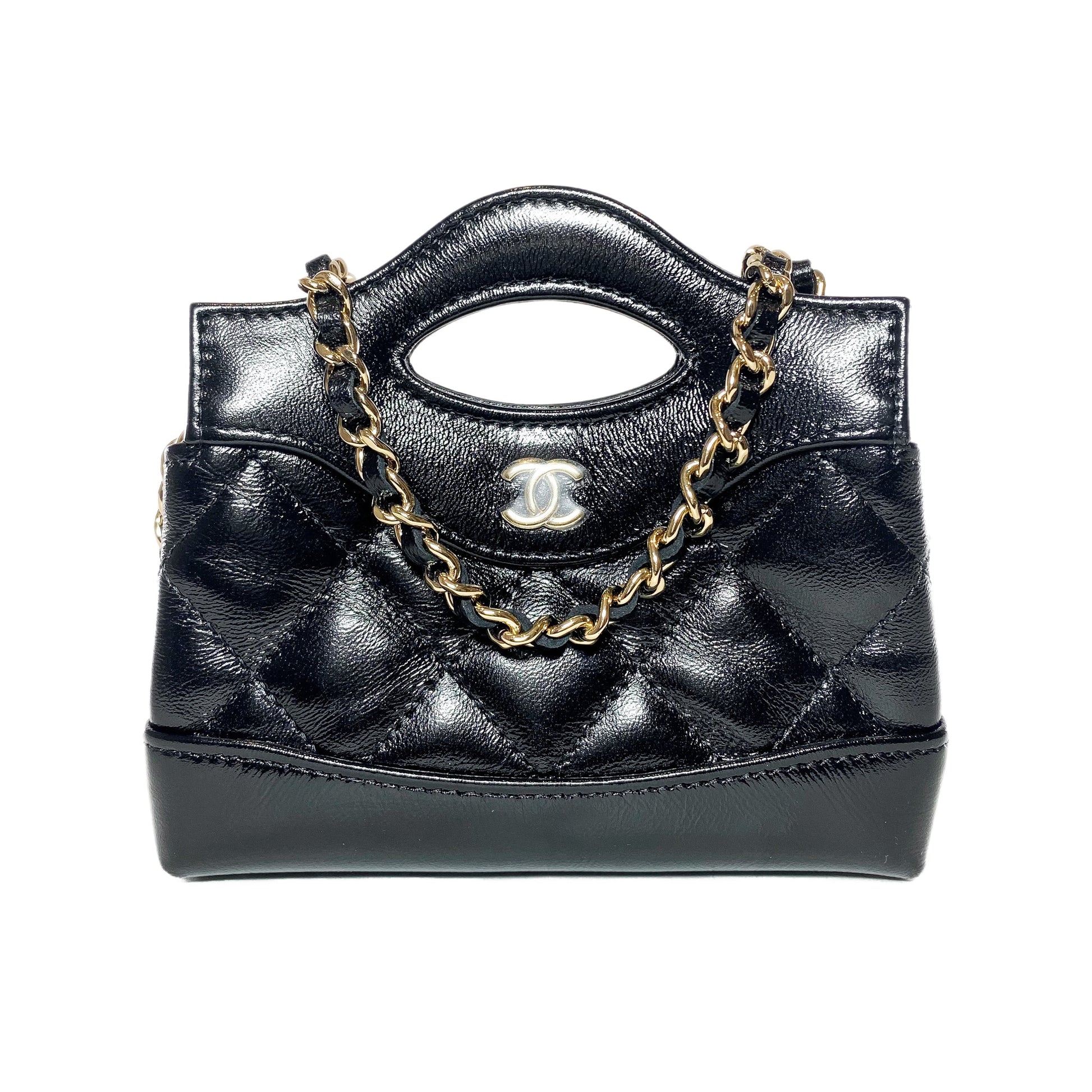 Chanel Nano 31 Shiny Black Shopper