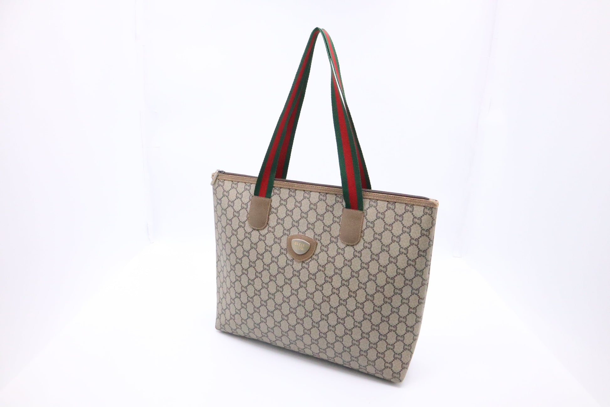 Gucci Plus Sherry Line GG Canvas Shoulder Bag