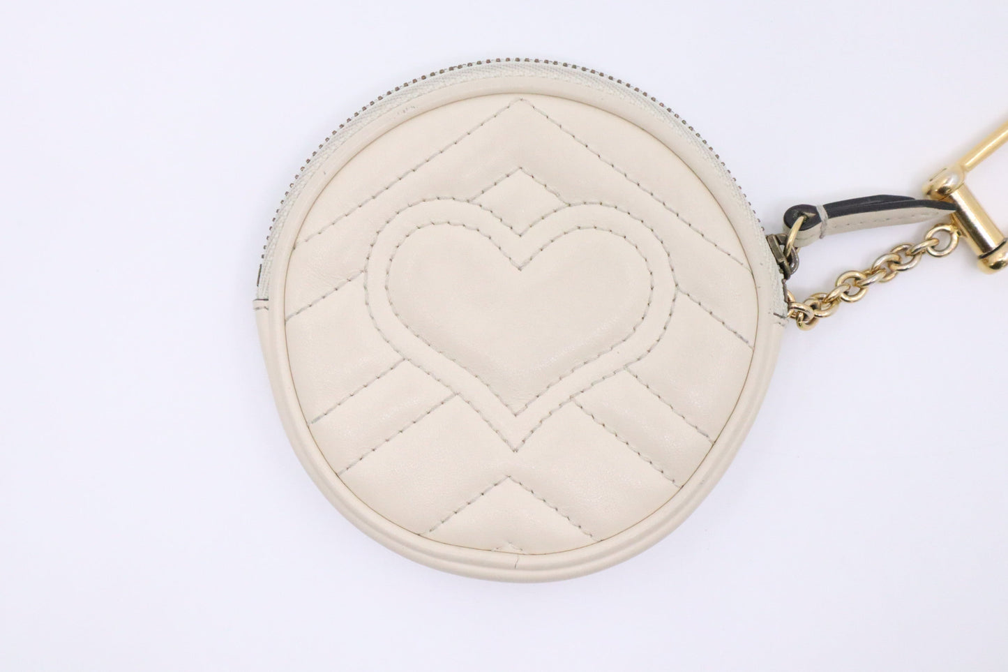 Gucci Marmont Coin Leather White Accessory