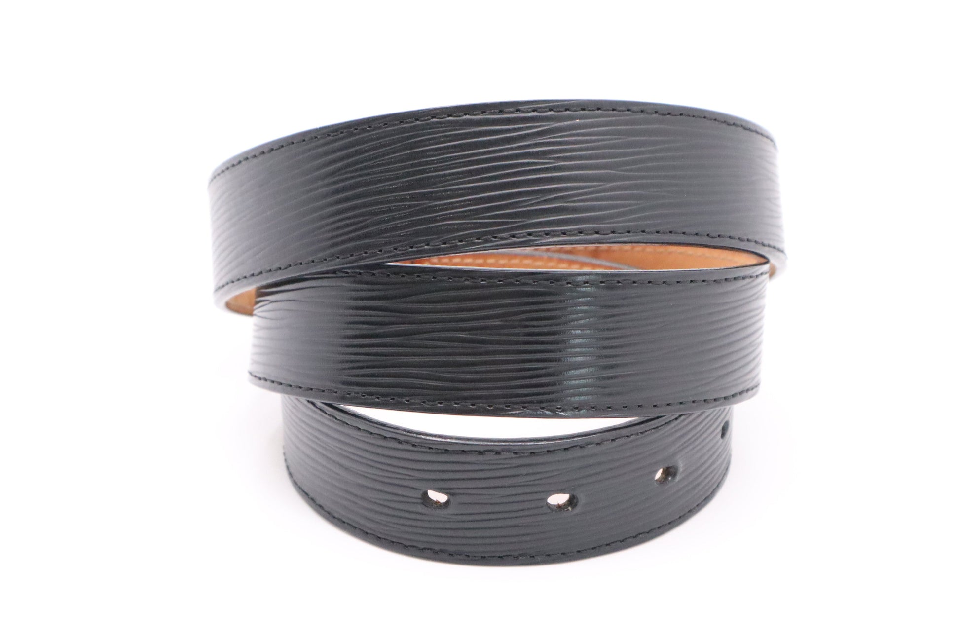 Louis Vuitton Belt Epi Leather Black