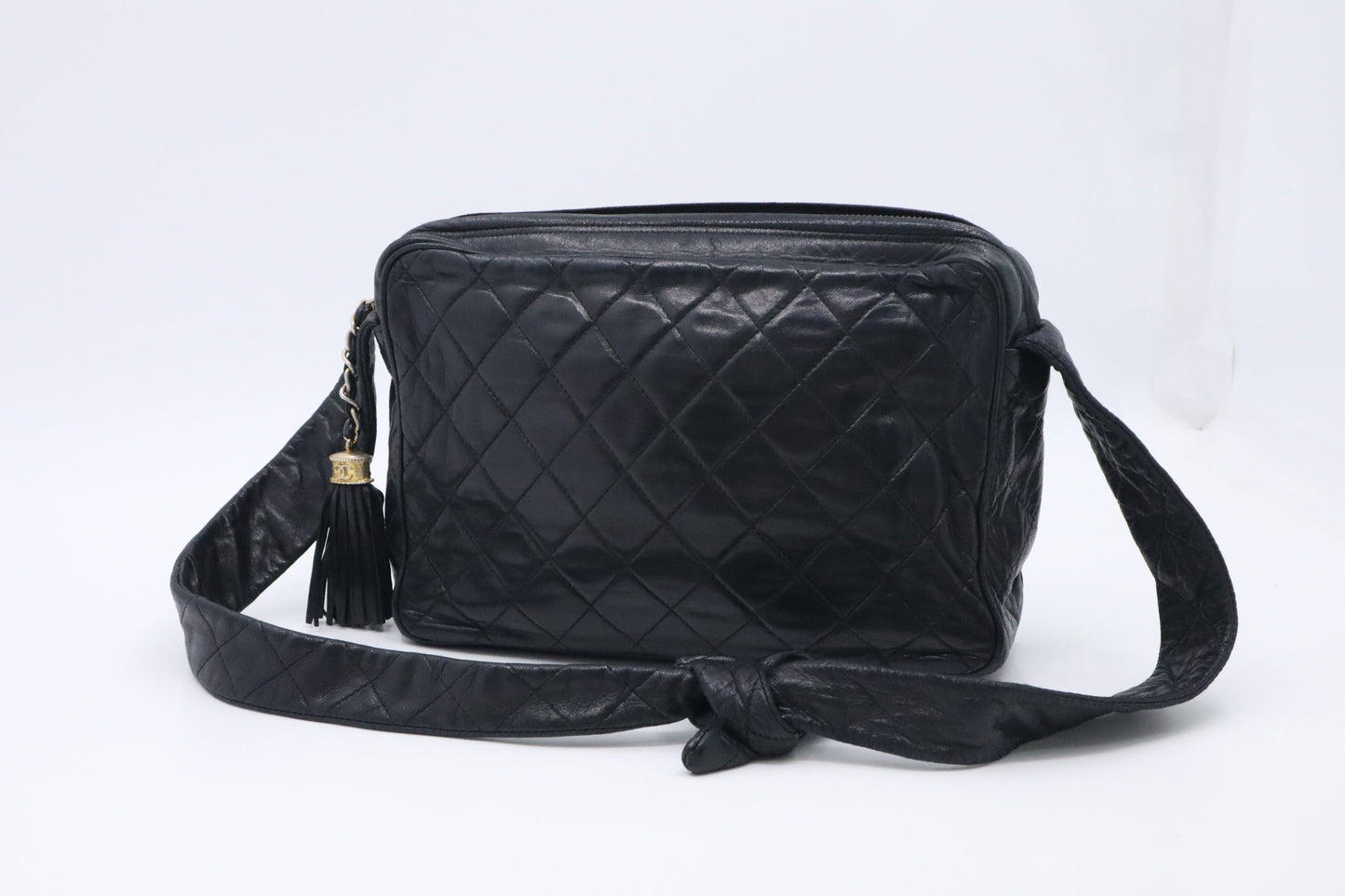 Chanel Camera Black Leather Crossbody Bag