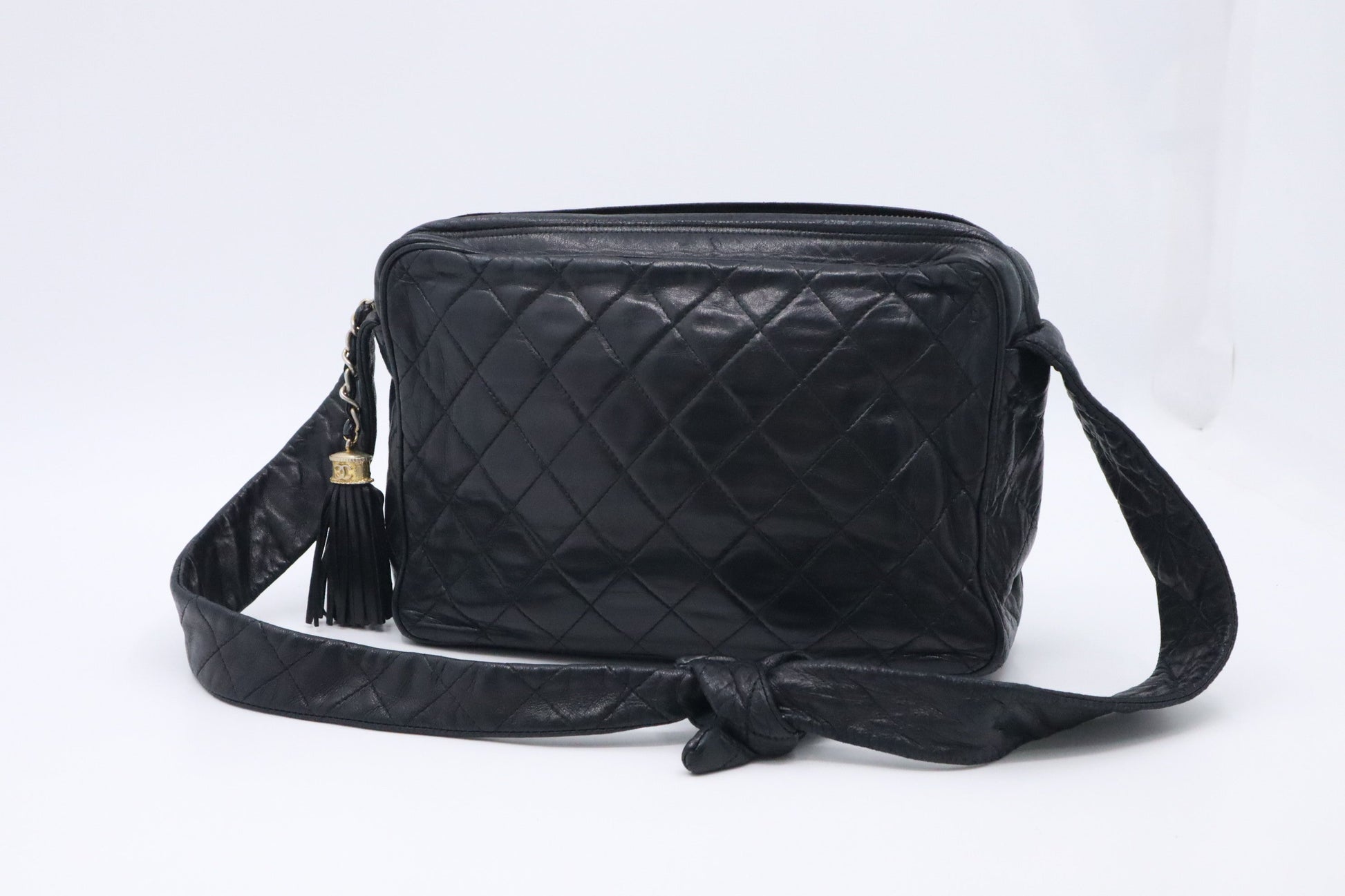 Chanel Camera Black Leather Crossbody Bag