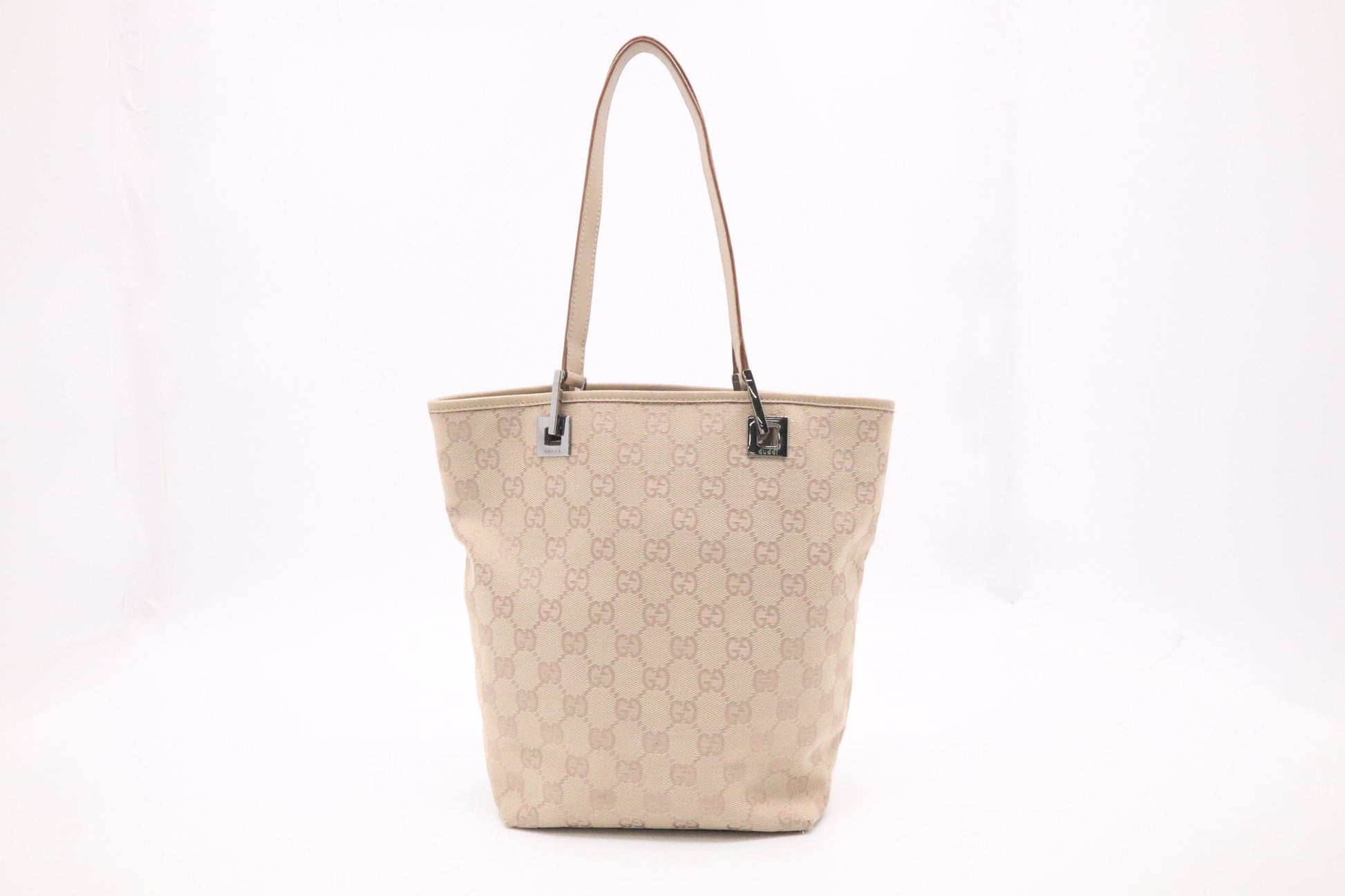 Gucci Bucket Beige Canvas Bucket Bag