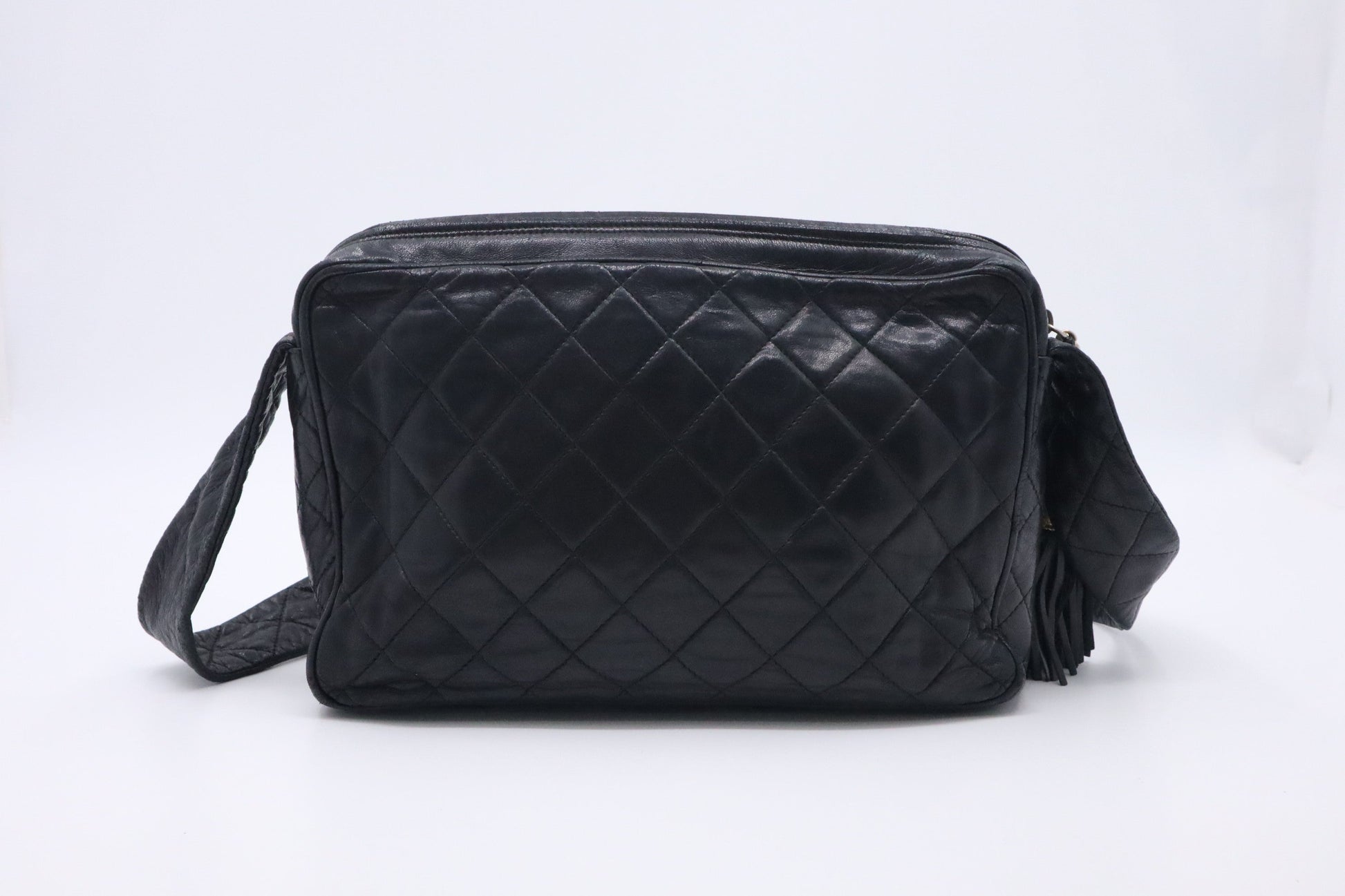 Chanel Camera Black Leather Crossbody Bag