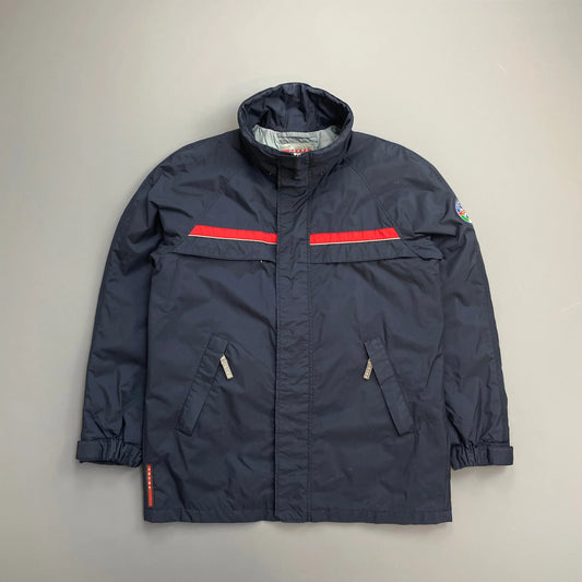Prada Handbag Sport Active Sport Padded Ski Jacket Nylon Navy