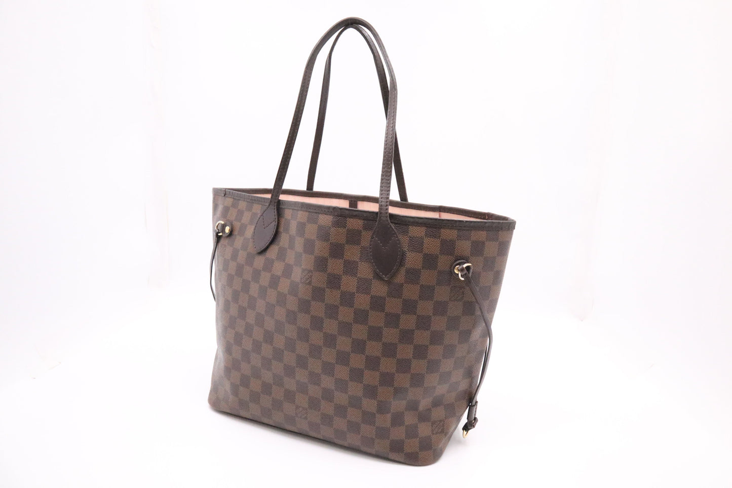 Louis Vuitton Neverfull MM Ebene Damier Canvas Tote Bag Damier Ebene