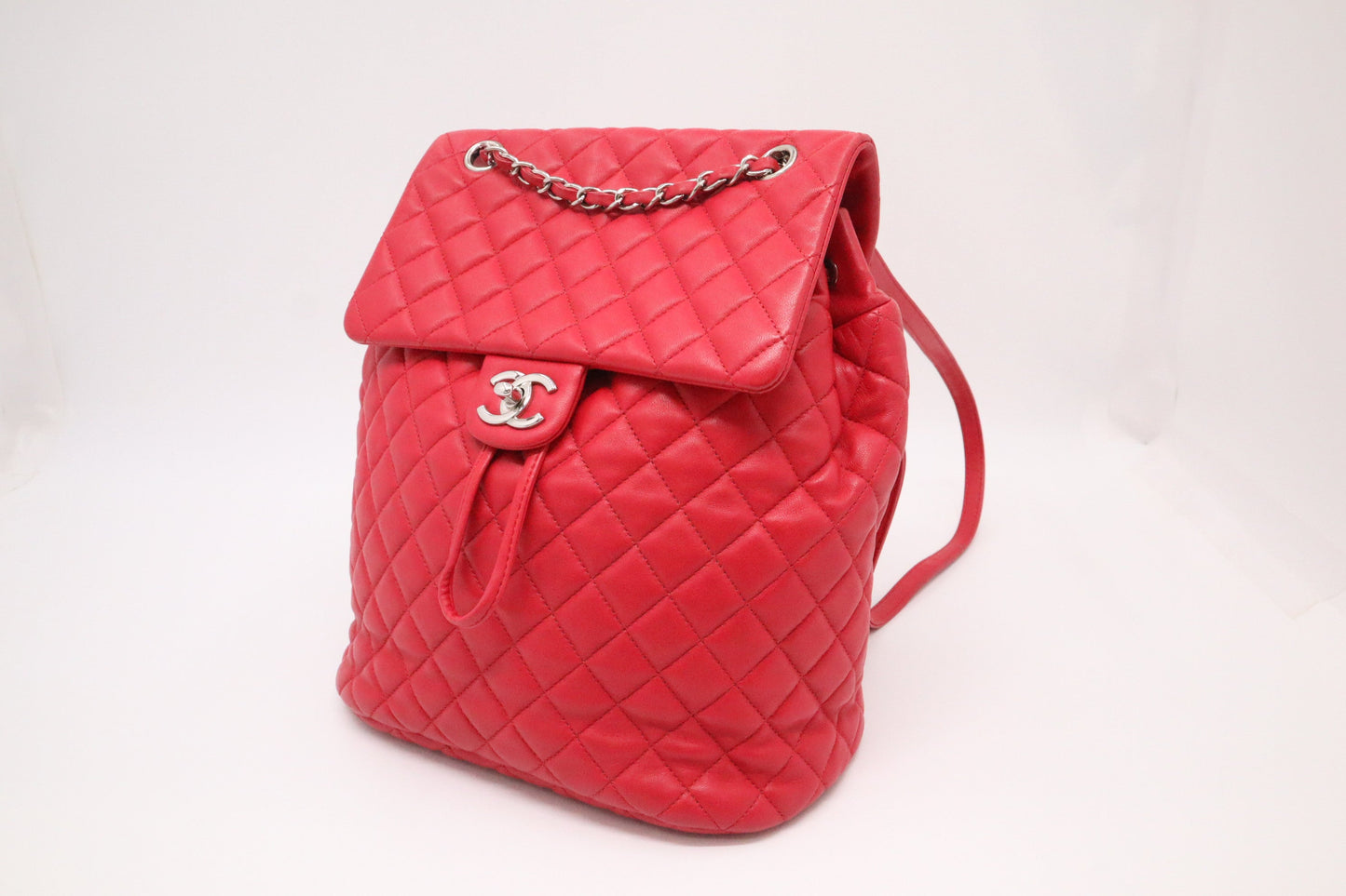 Chanel Urban Spirit Backpack MattelassÃ© Red Leather