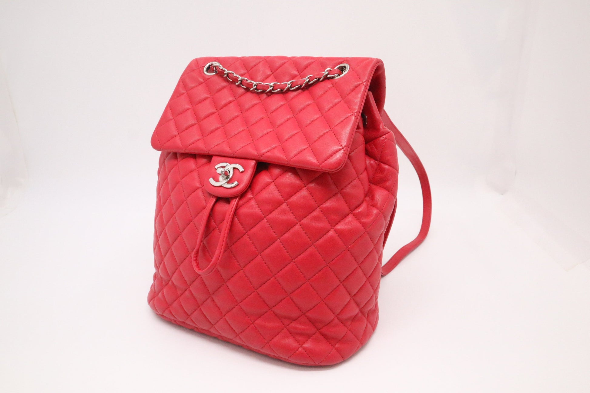 Chanel Urban Spirit Backpack MattelassÃ© Red Leather