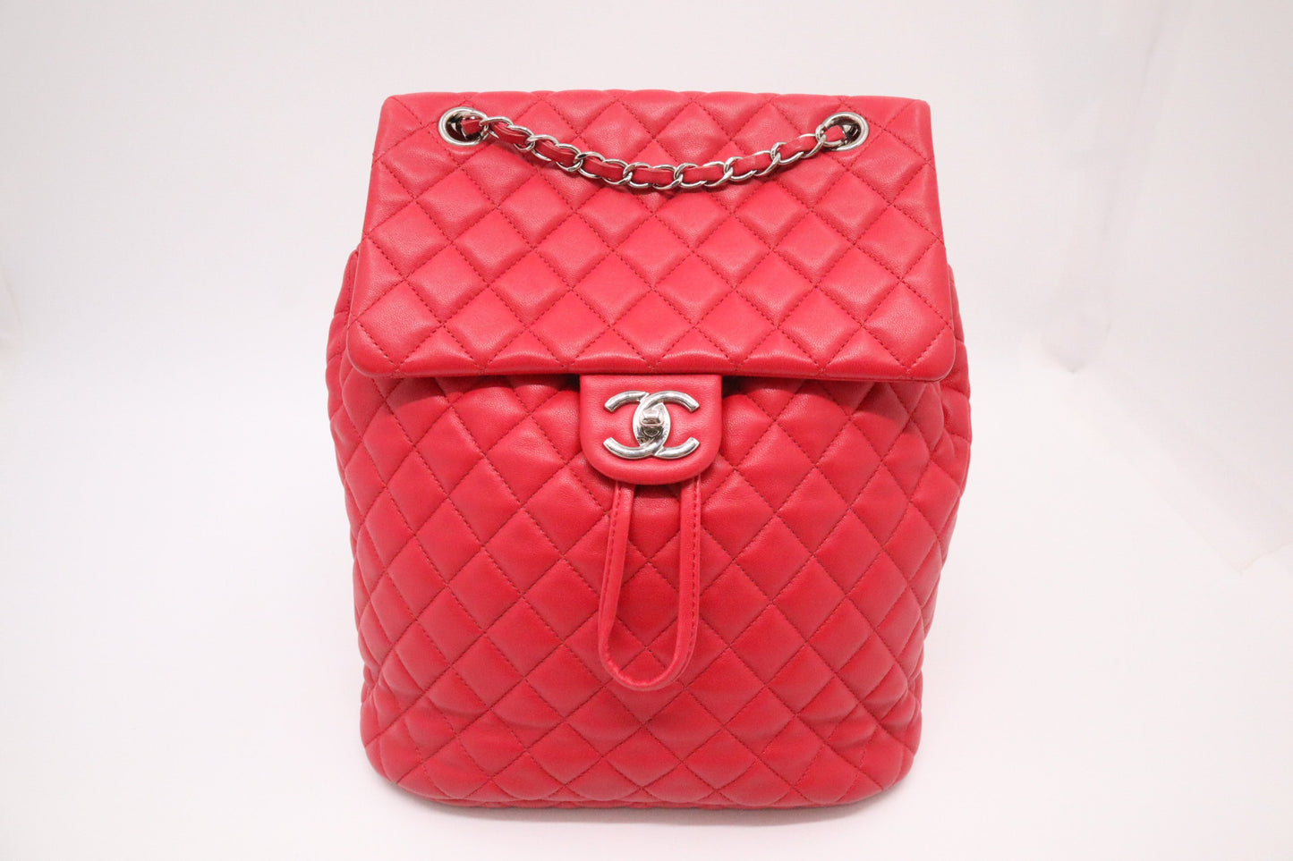 Chanel Urban Spirit Backpack MattelassÃ© Red Leather