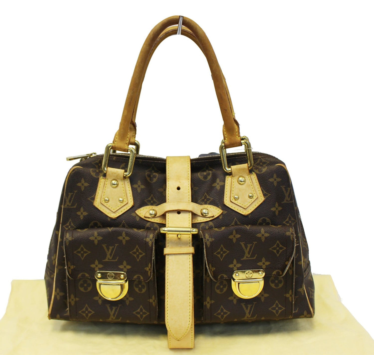 Louis Manhattan Gm Satchel Bag Canvas Monogram Travel Bag