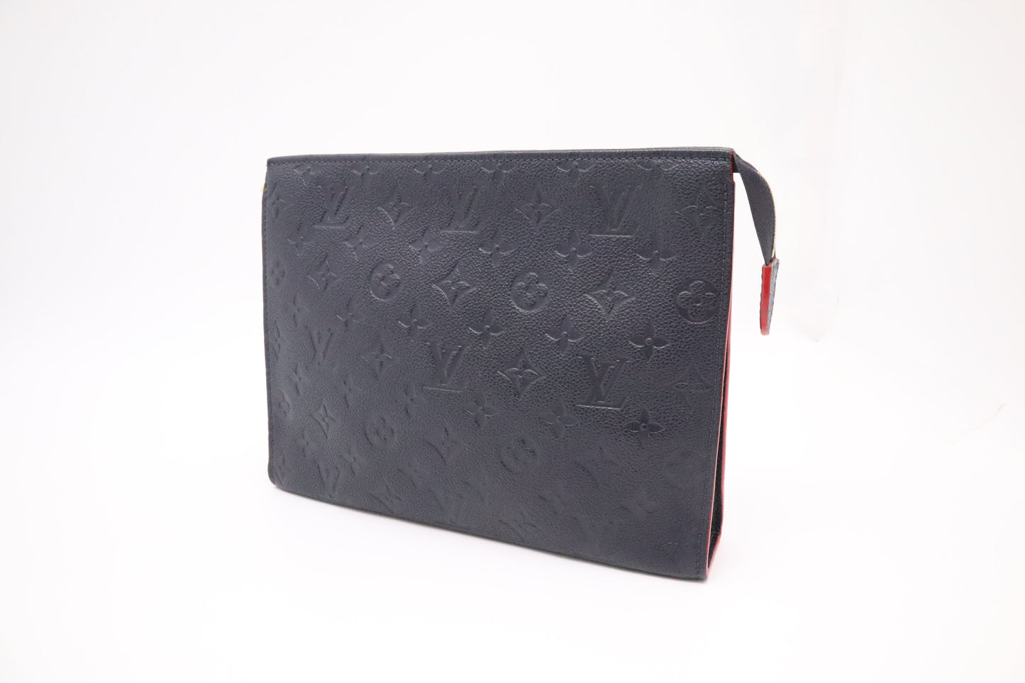 Louis Vuitton Toiletry 26 Navy Blue Leather Empreinte Handbag