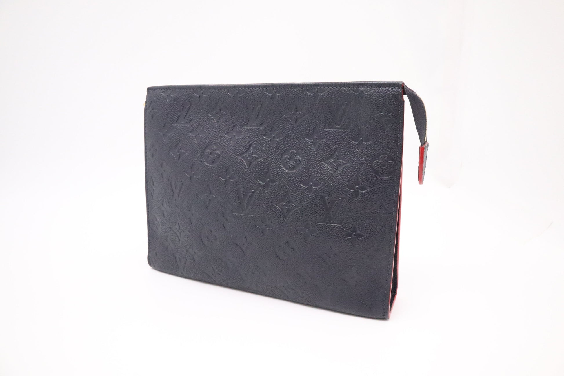 Louis Vuitton Toiletry 26 Navy Blue Leather Empreinte Handbag