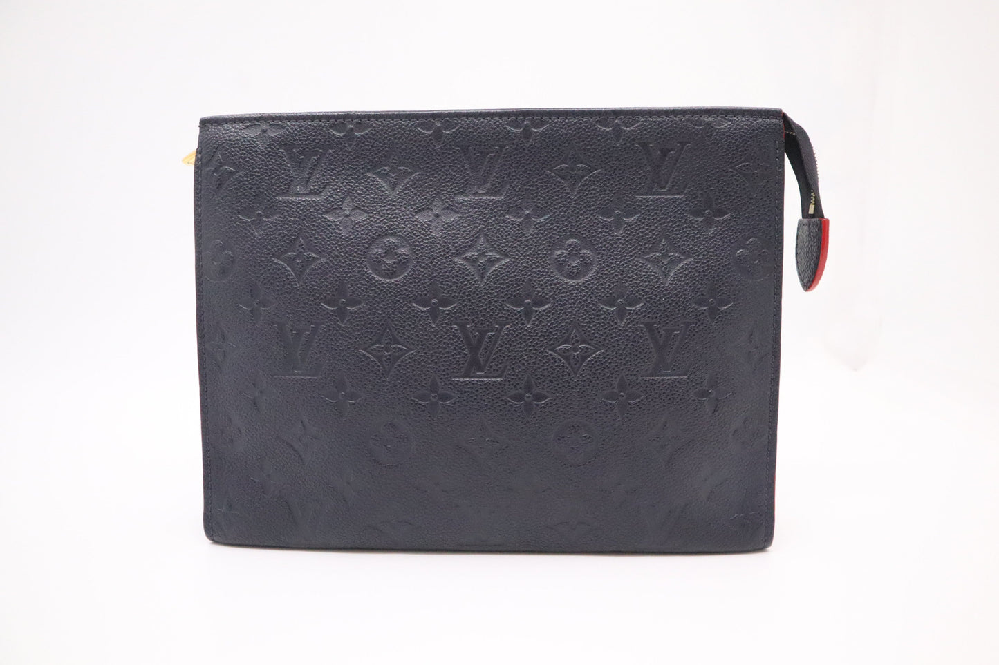 Louis Vuitton Toiletry 26 Navy Blue Leather Empreinte Handbag