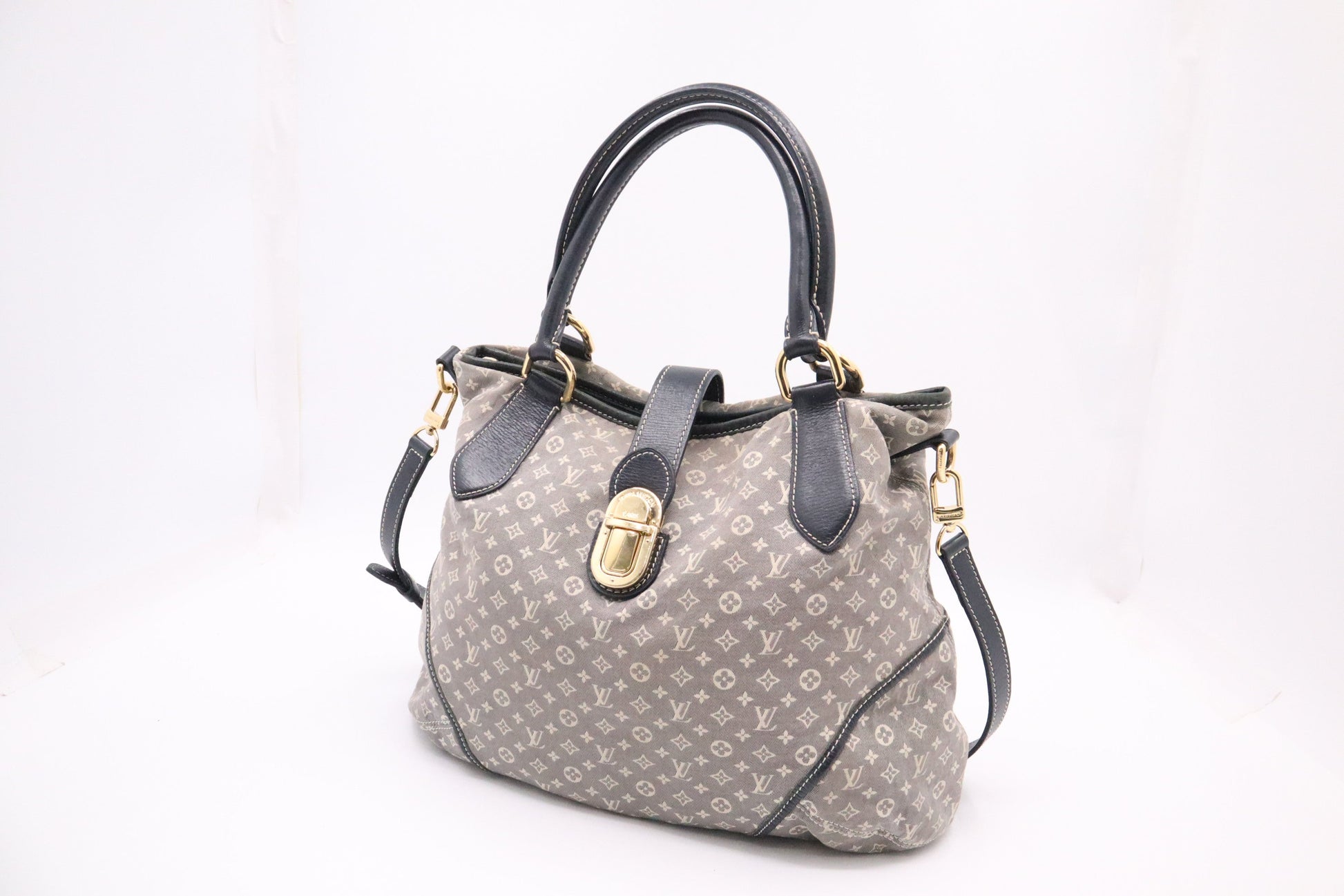 Louis Vuitton Elegie Encre Idylle Monogram Canvas Gray Handbag