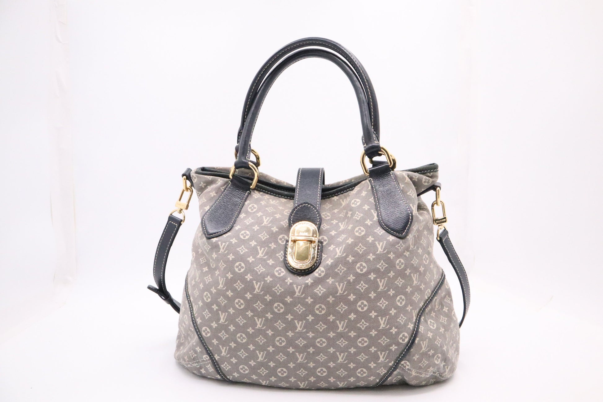 Louis Vuitton Elegie Encre Idylle Monogram Canvas Gray Handbag