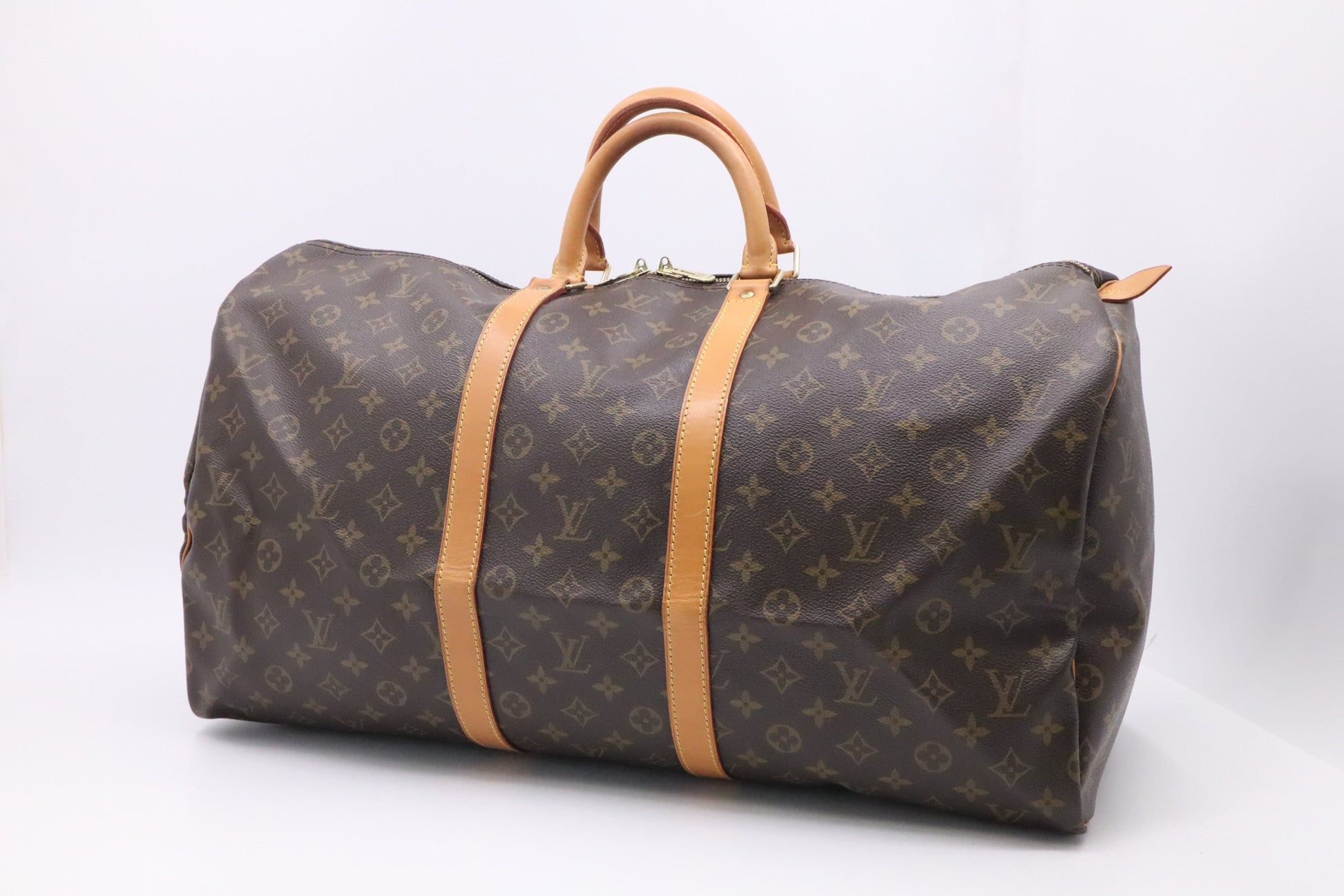 Louis Vuitton Keepall 55 Monogram Canvas Travel Bag Monogram Canvas