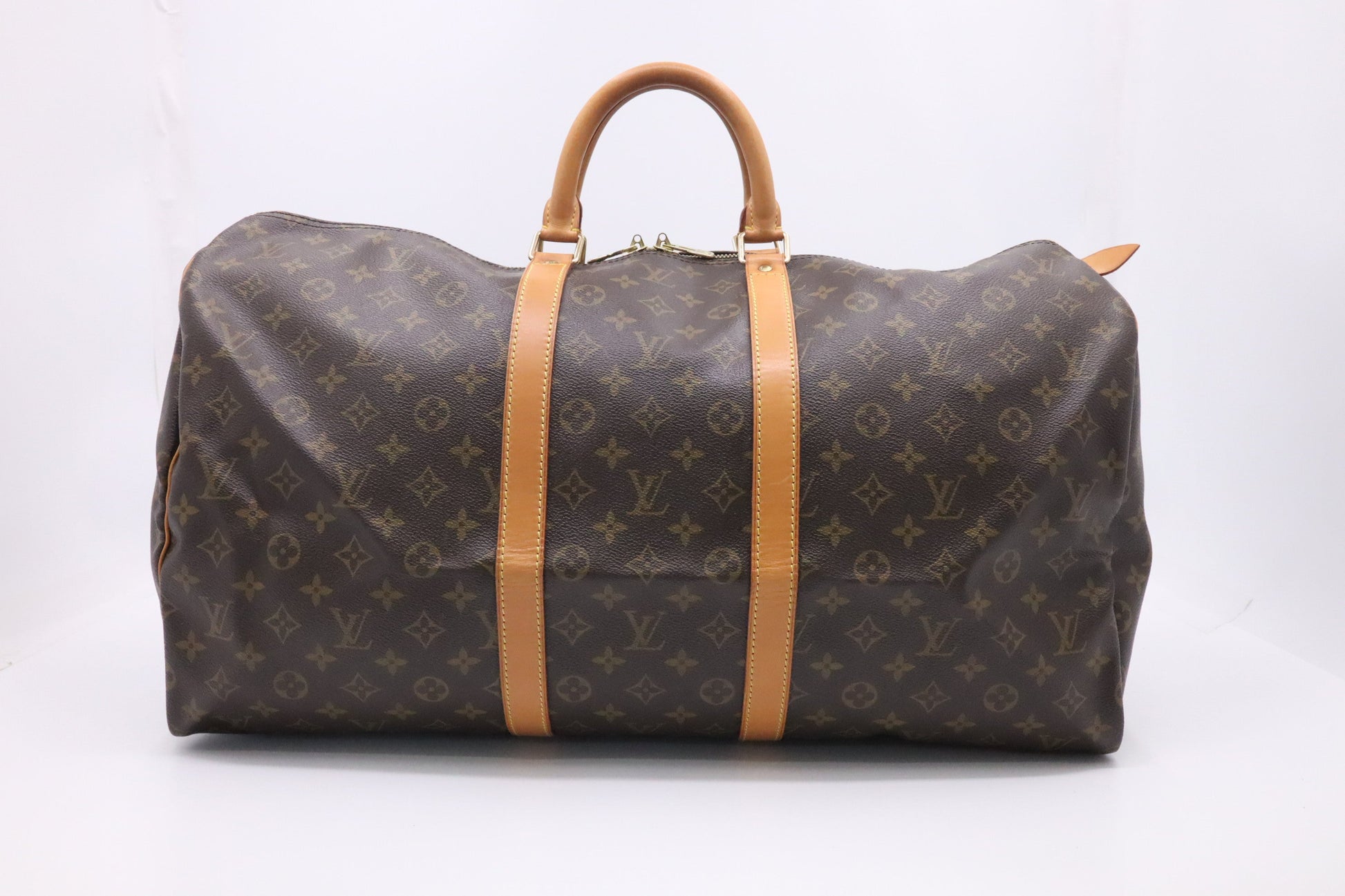 Louis Vuitton Keepall 55 Monogram Canvas Travel Bag Monogram Canvas