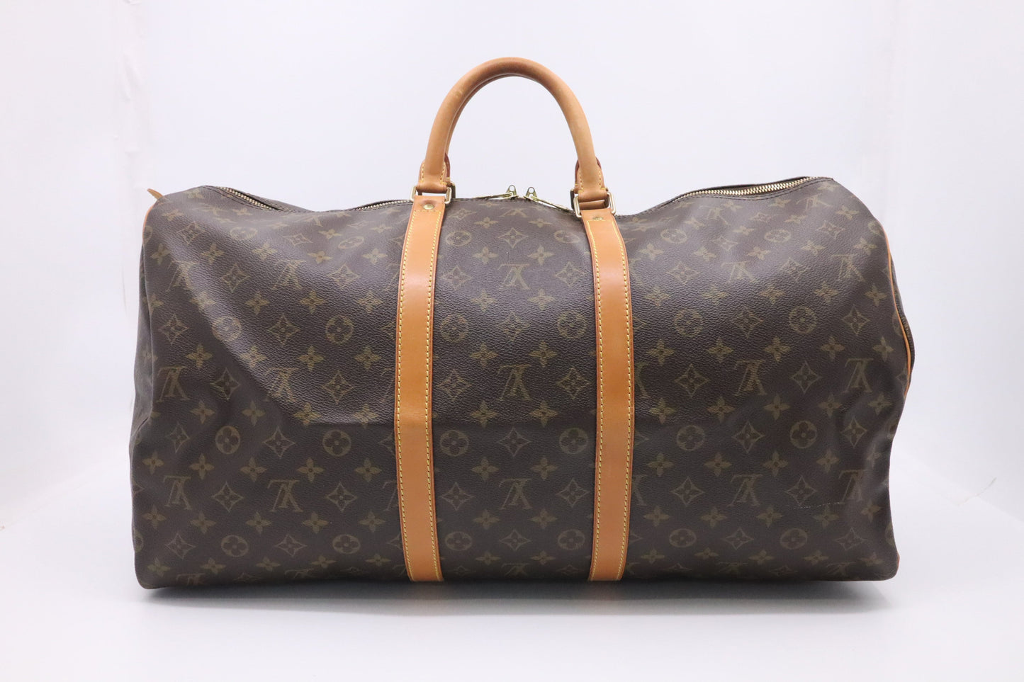 Louis Vuitton Keepall 55 Monogram Canvas Travel Bag Monogram Canvas