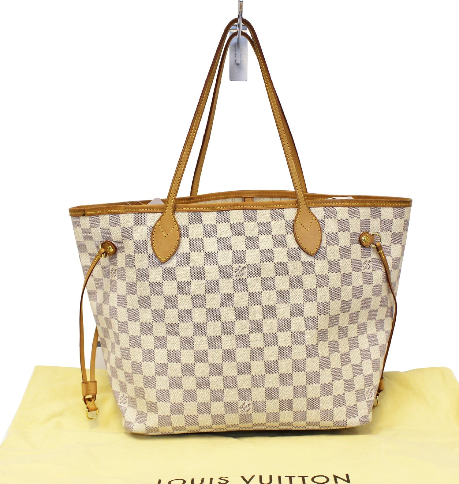 Louis Damier Azur Neverfull Mm Tote Bag Shoulder Bag