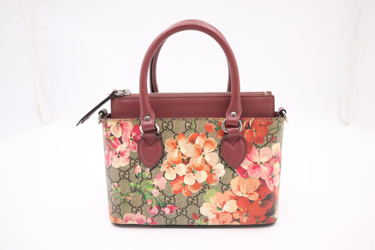 Gucci 2Way Blooms GG Canvas Pink Handbag