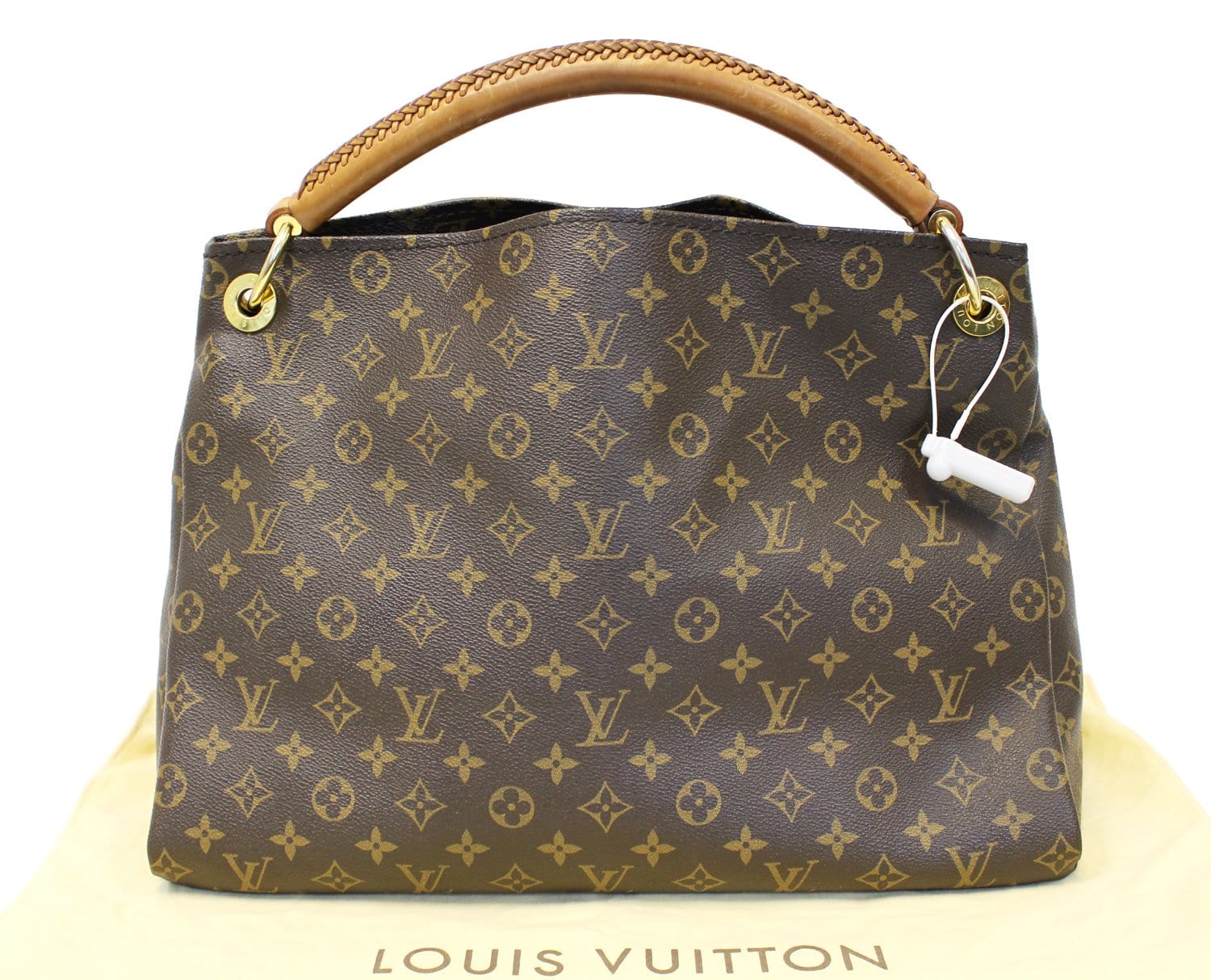 Louis Artsy Mm Tote Handbag Canvas Monogram Shoulder Bag