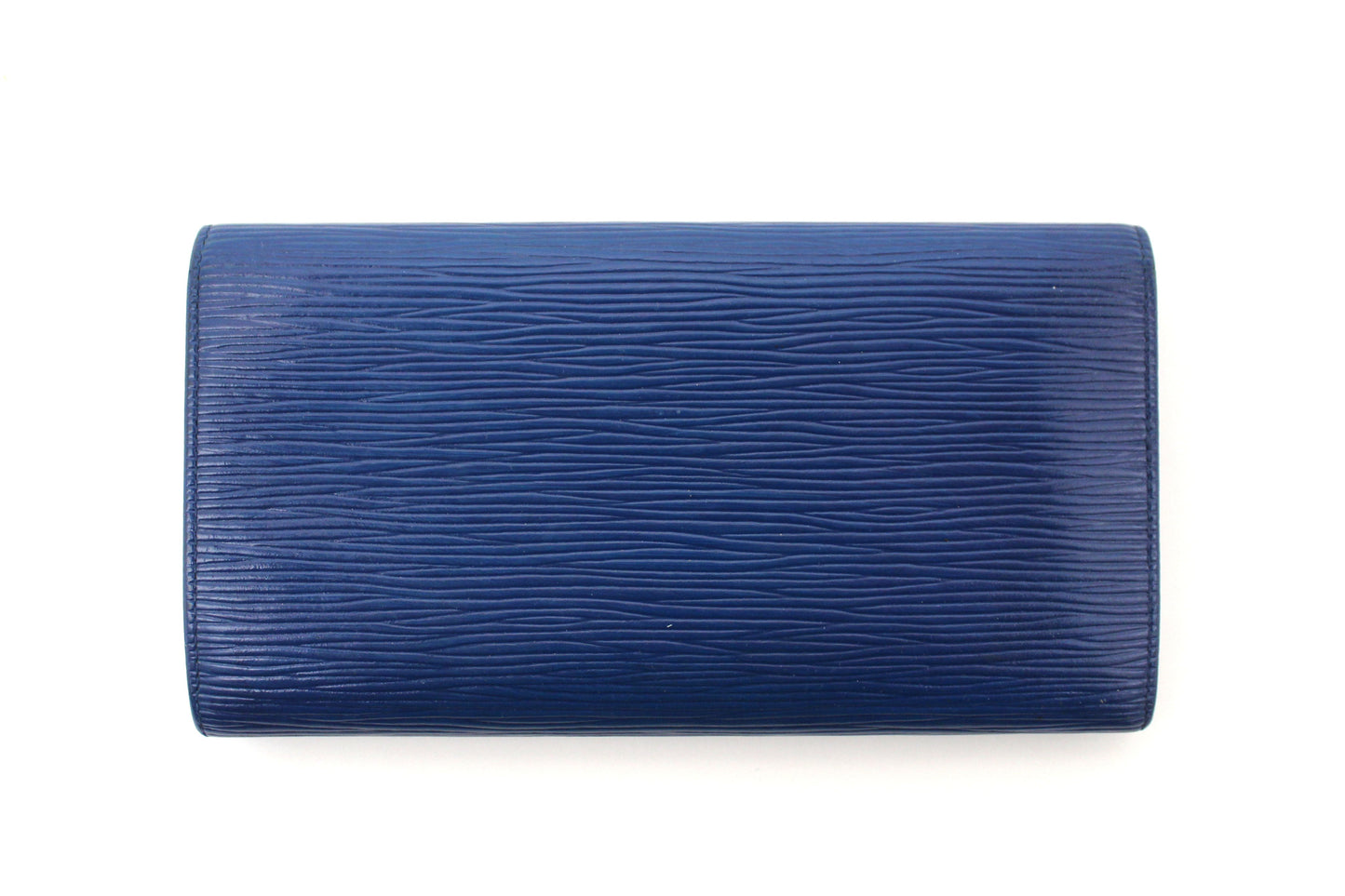 Louis Vuitton Blue Epi Leather Sarah Long Wallet